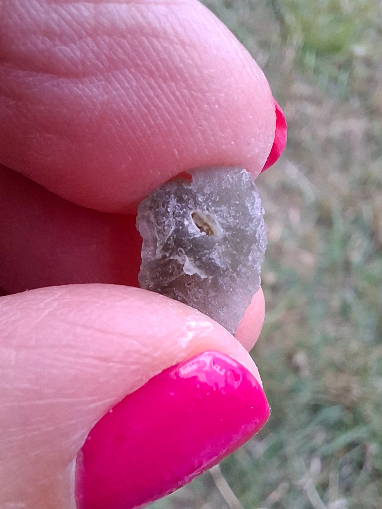 Moldavite Piece, SNOWFLAKE, FROSTED, BRUSNA, 0.50g, Tektite (Ref: 1498)