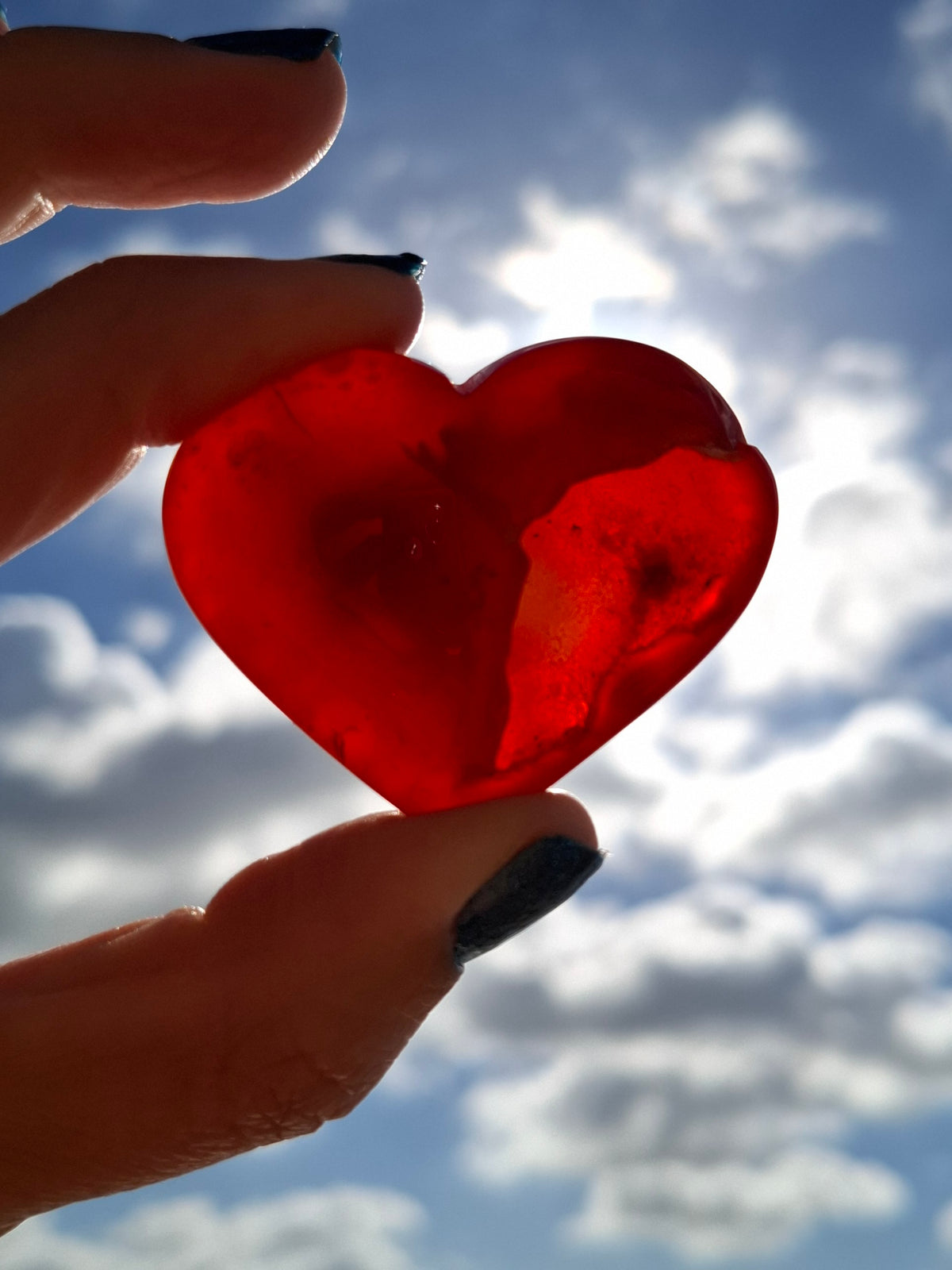 Druzy Carnelian Heart, Crystal (Ref:DCH2)