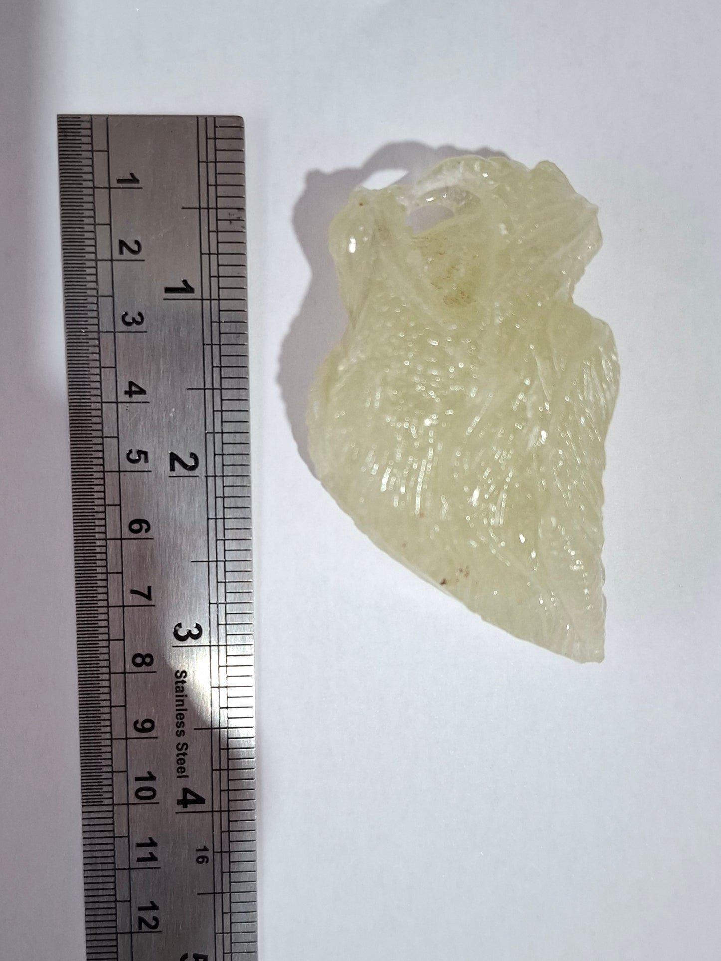 Libyan Desert Glass DRAGON HEAD Carving, 75.84g, Tektite (Ref: Dragon1)