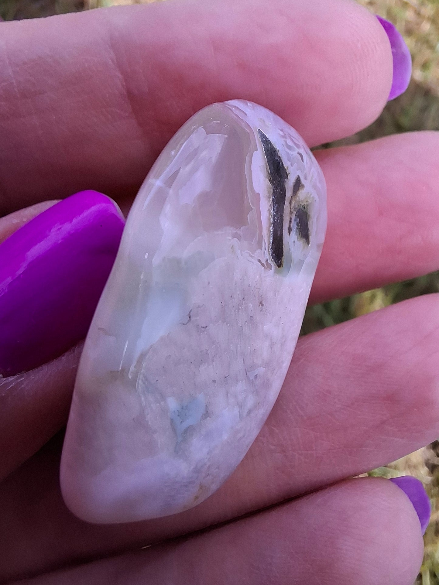 Flower Agate, Tumble Stone, Crystal (Ref: T77)