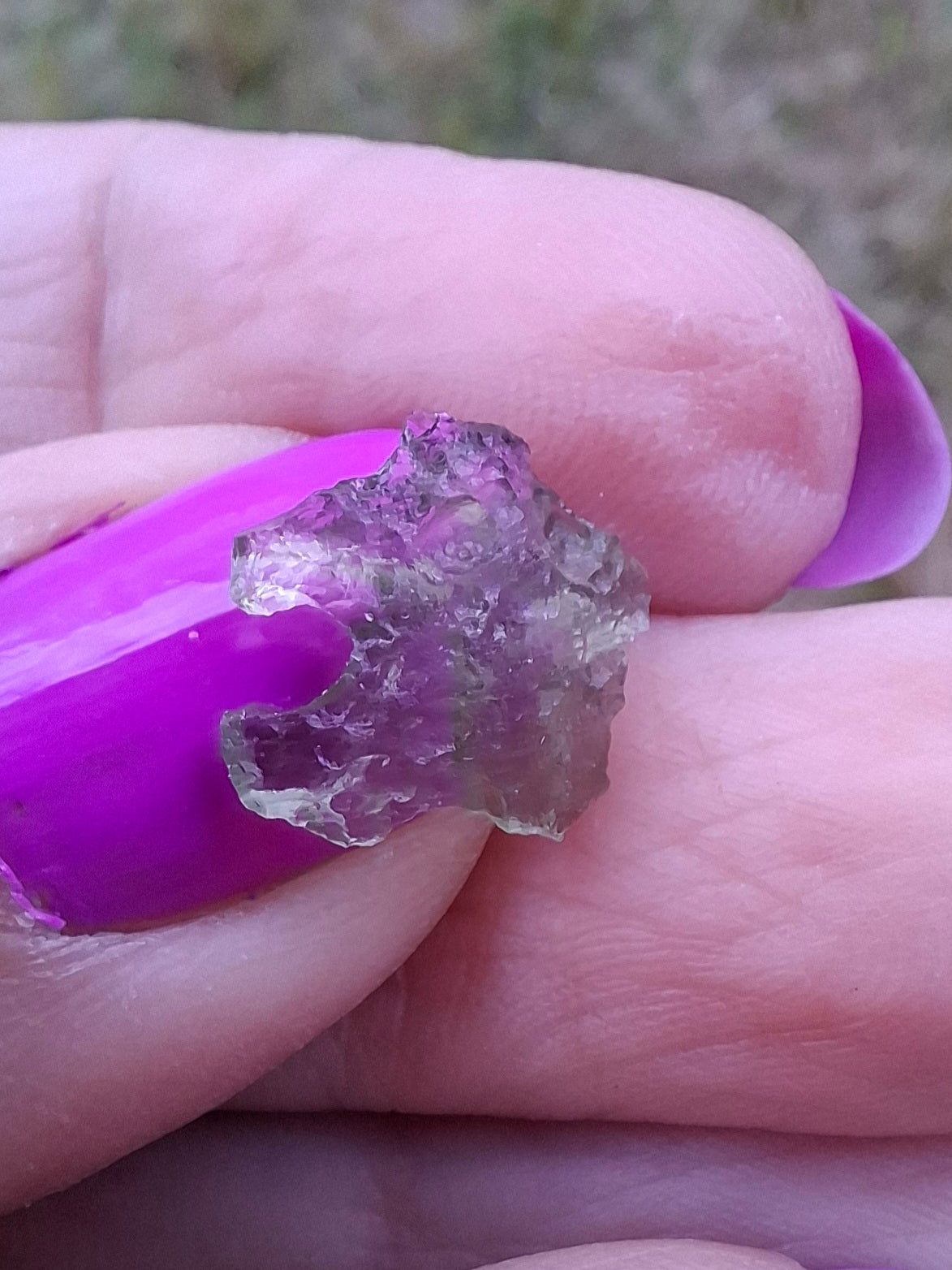 Moldavite small Piece, 0.30g, Tektite (Ref: 1437)