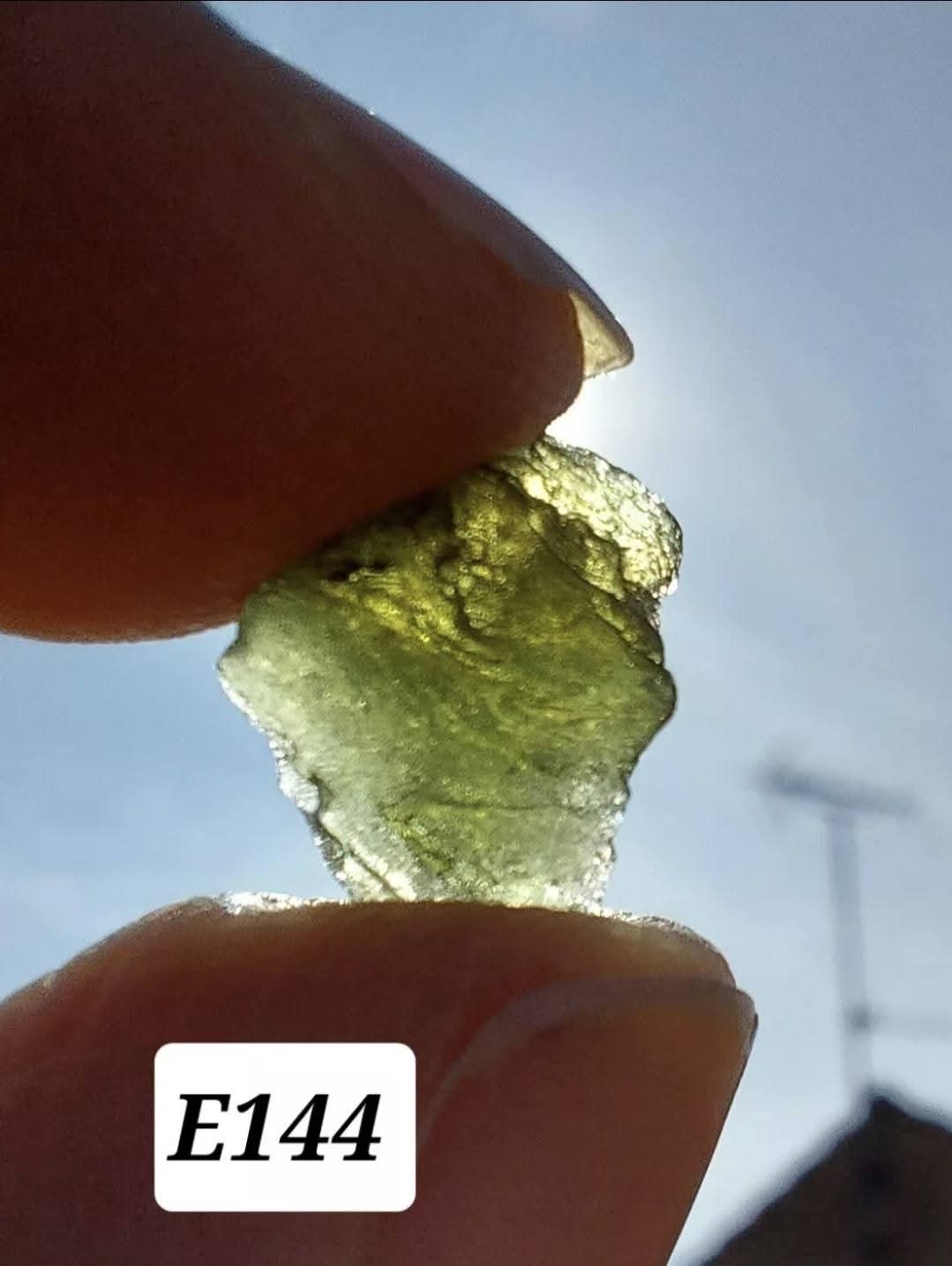 Moldavite Piece, 0.58g, Tektite (Ref: E144)