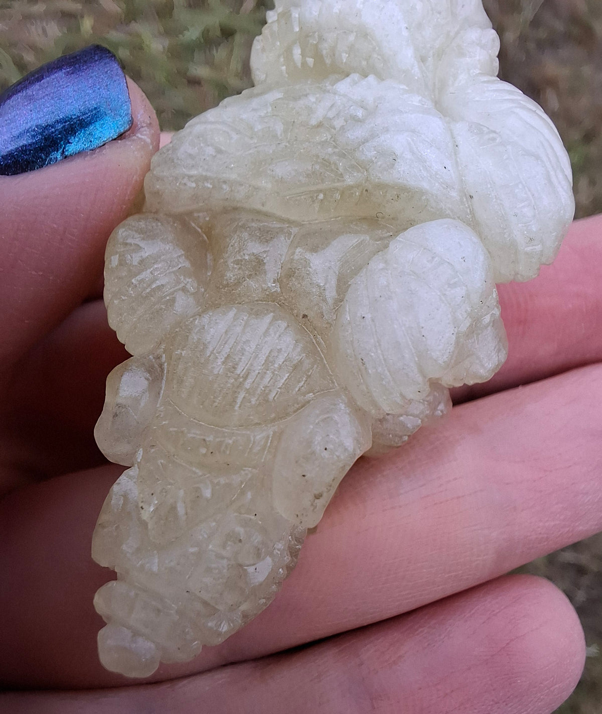 Libyan Desert Glass GANESHA craving, 31.21g, Tektite (Ref: Ganesha2)