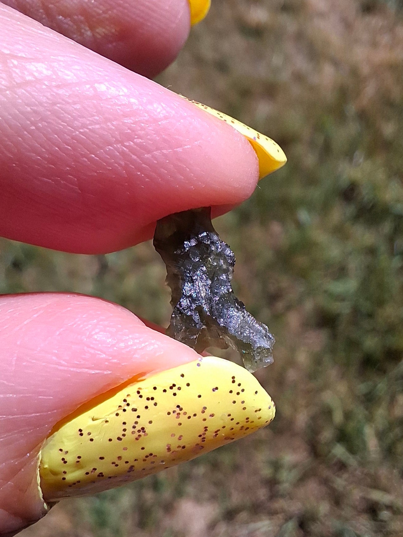 Moldavite small Piece, 0.34g, Tektite (Ref: 1476)