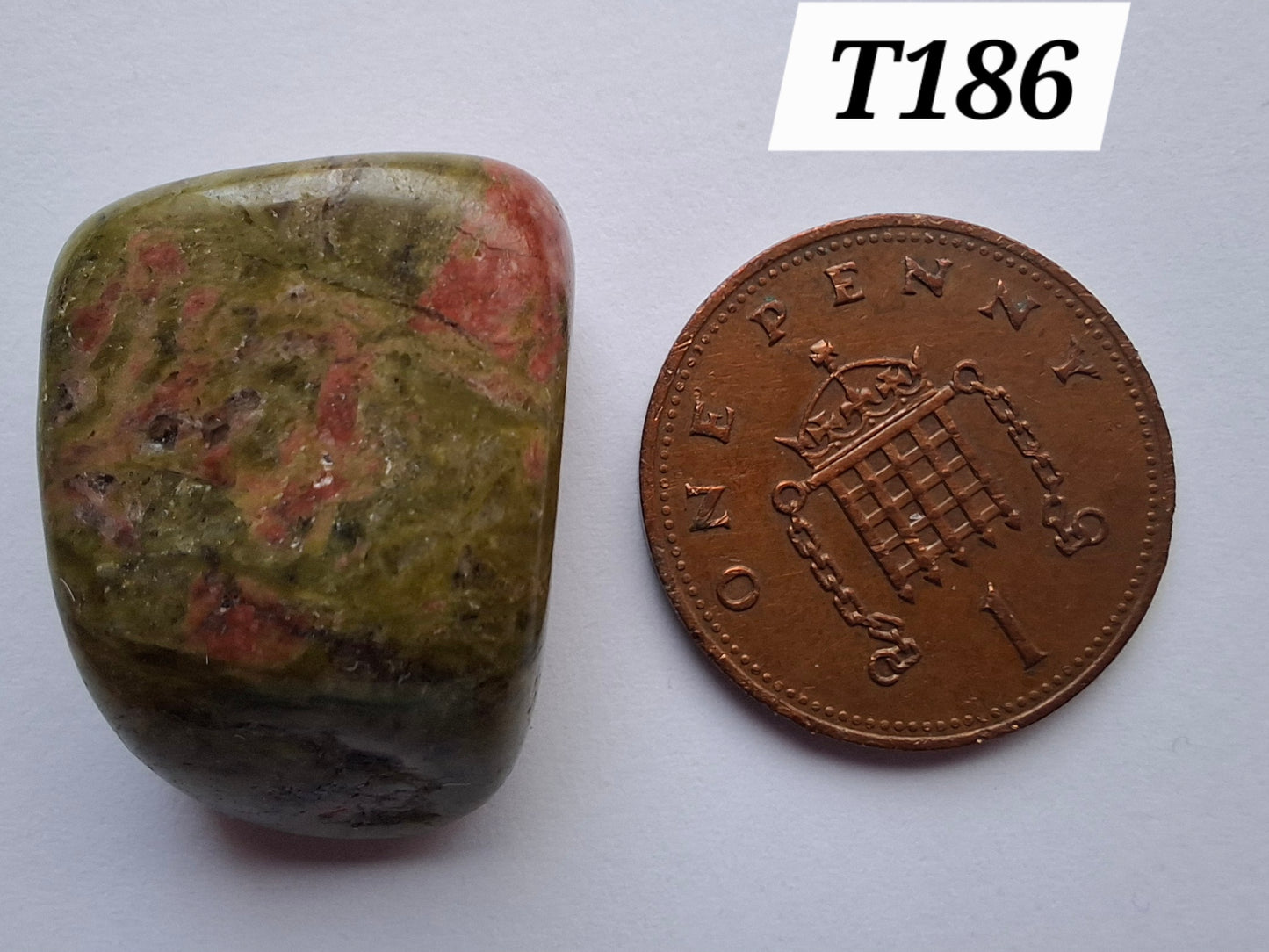 Unakite, Tumble Stone, Crystal (Ref: T186)