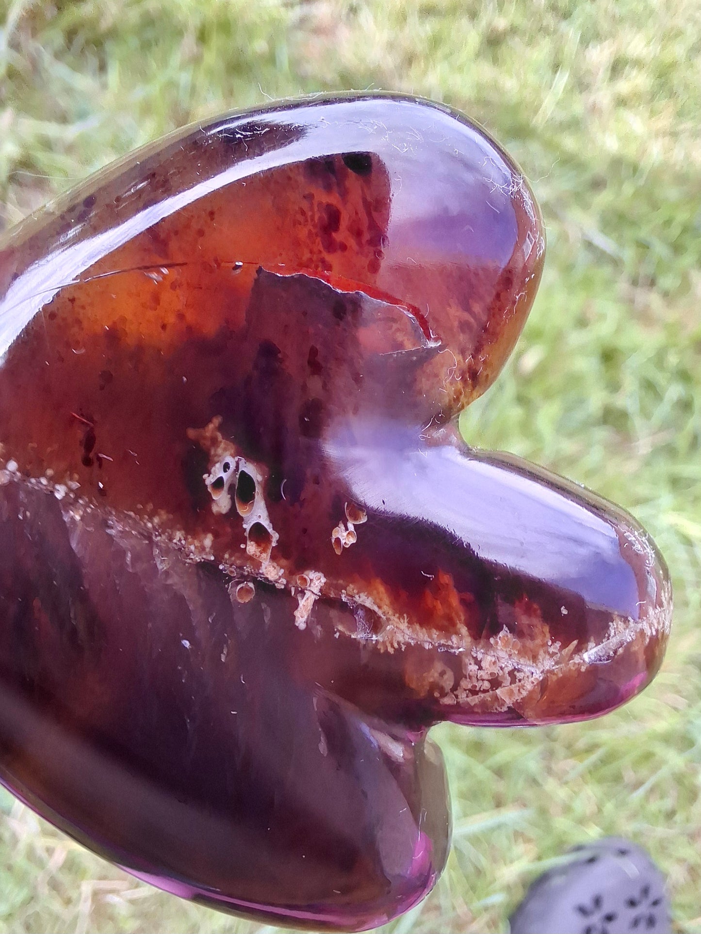 Red Amber Angel, 22.65, Carving, Fossil (Ref: AA3)