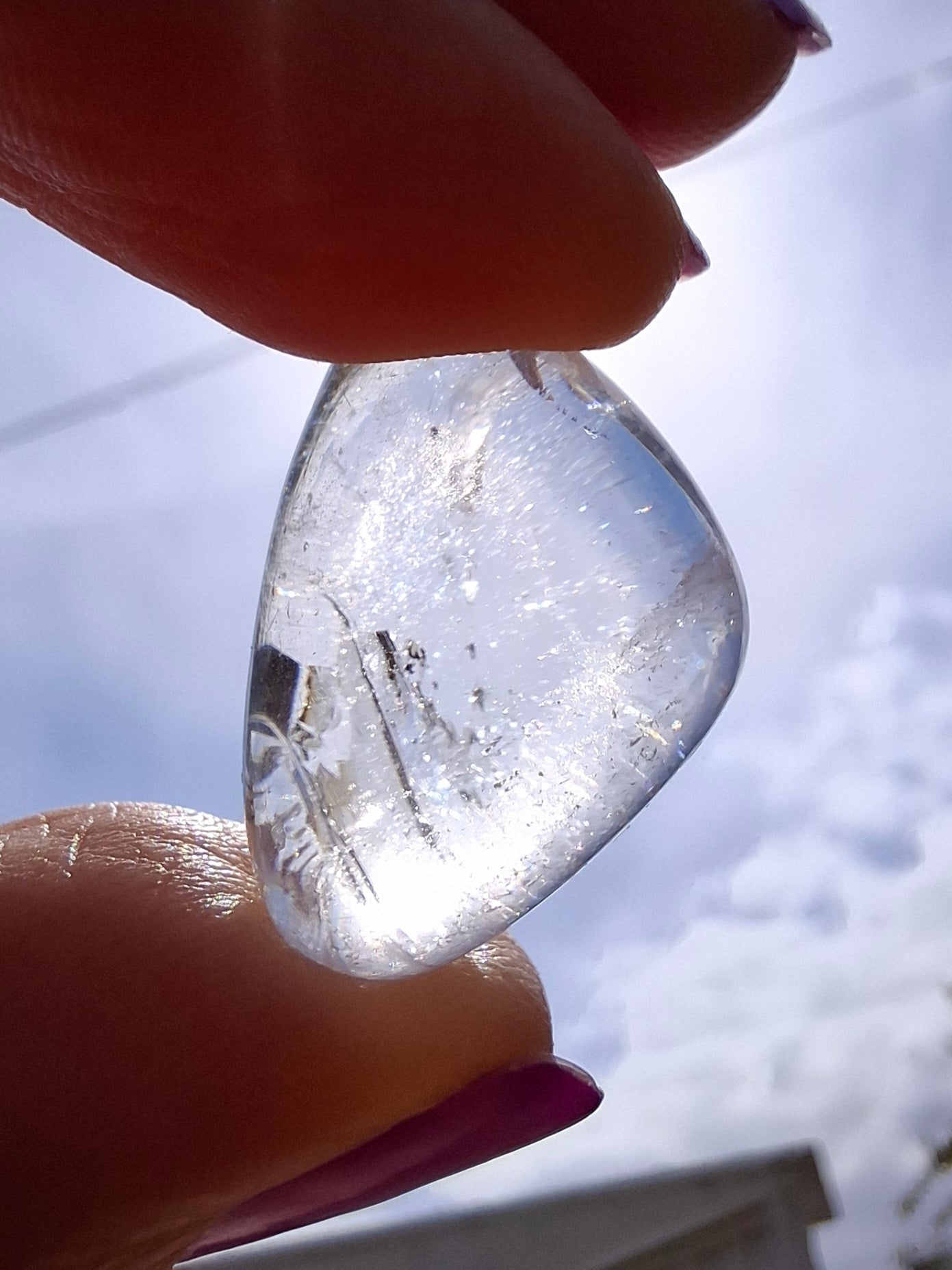 Clear Quartz, Tumble Stone, Crystal (Ref: T32)