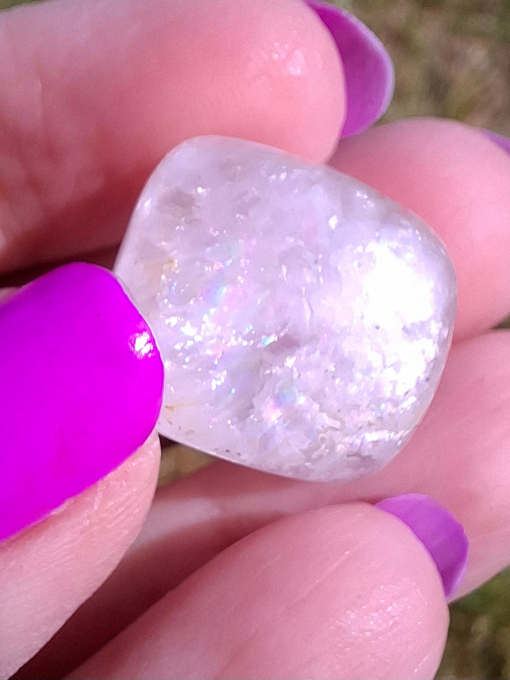 Clear Quartz, Tumble Stone, Crystal 🌈 (Ref: T26)