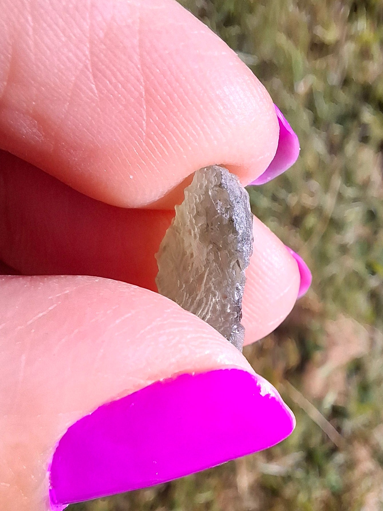 Moldavite Piece, 0.78g, Tektite (Ref: 1451)