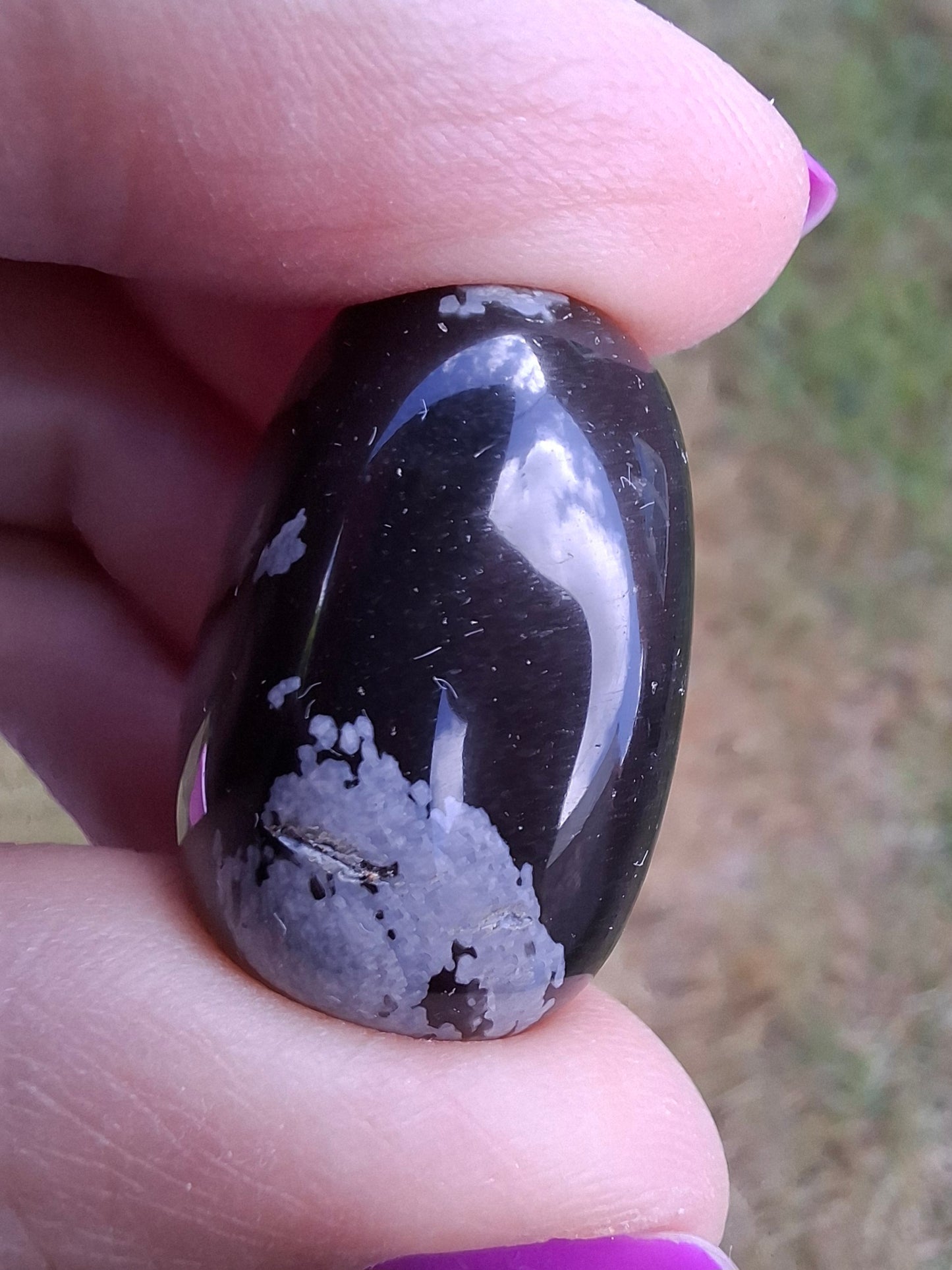 Snowflake Obsidian, Tumble Stone, Crystal (Ref: T100)