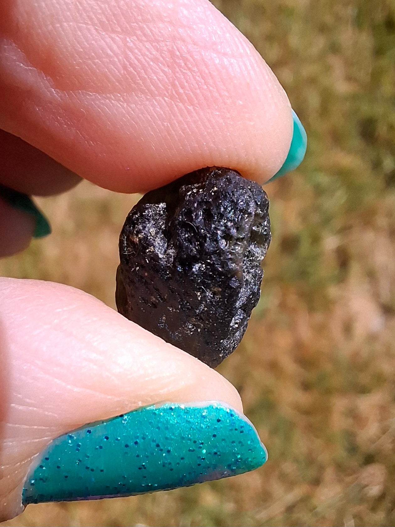 Moldavite Piece, 2.34g, Tektite (Ref: 1414)