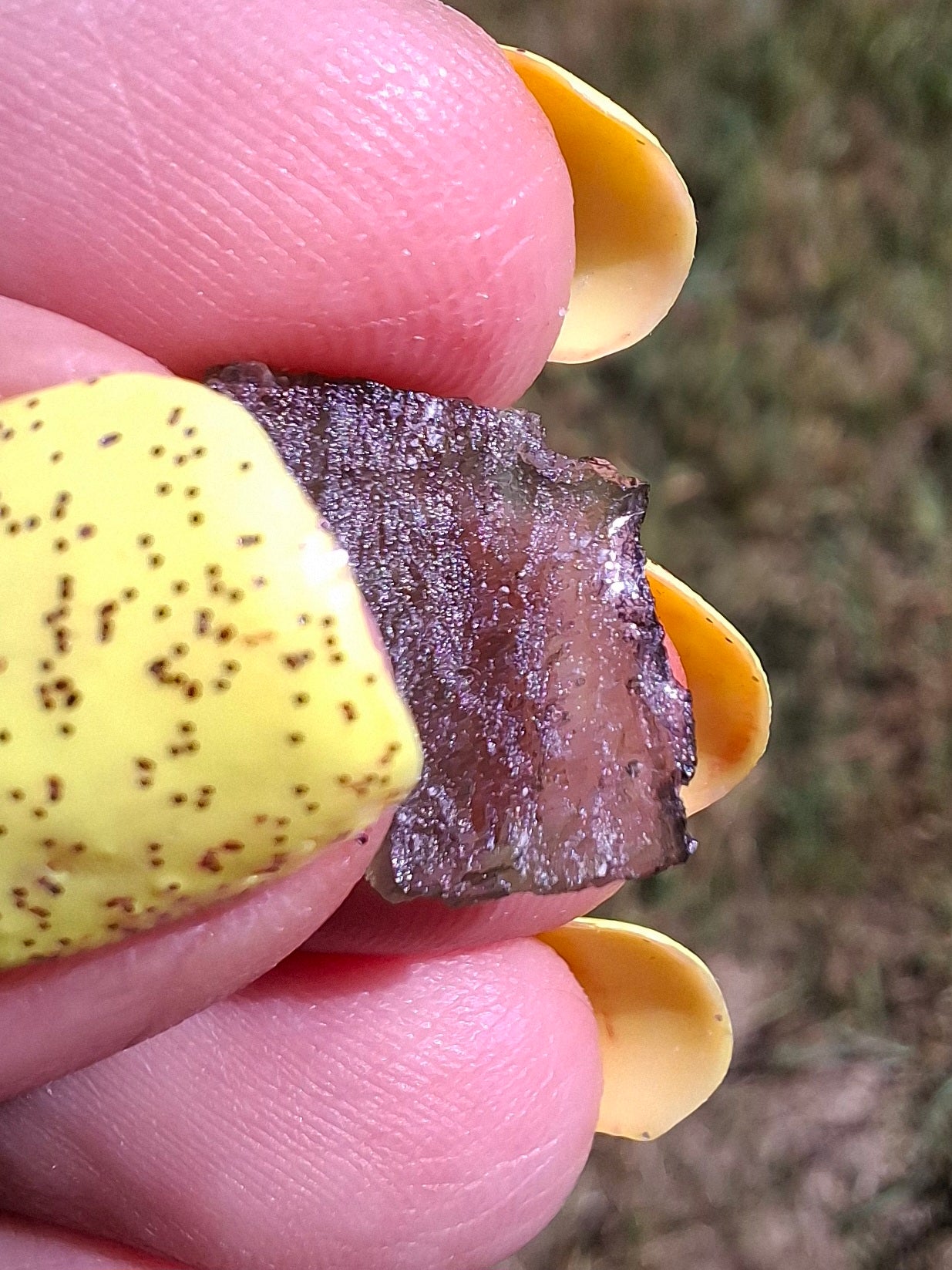 Moldavite Piece, 0.48g, Tektite (Ref: 1480)