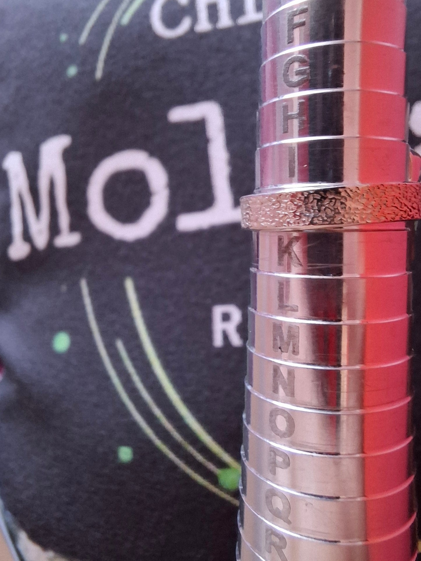 Modavite Ring, size J, 925 Silver, Tektite (Ref: R297)