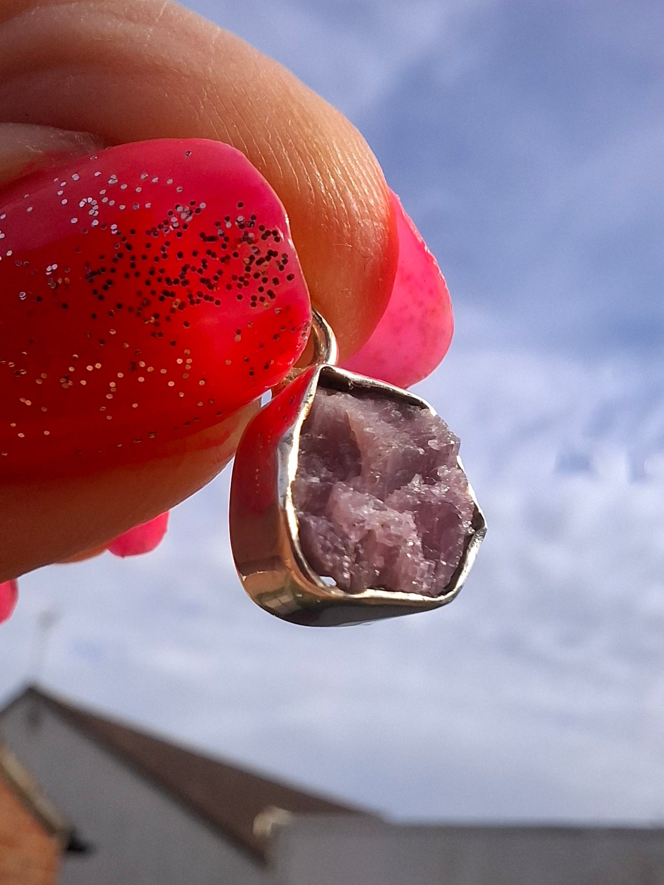 Punk Tourmaline Pendant, 925 Silver, Crystal (Ref: PT9)