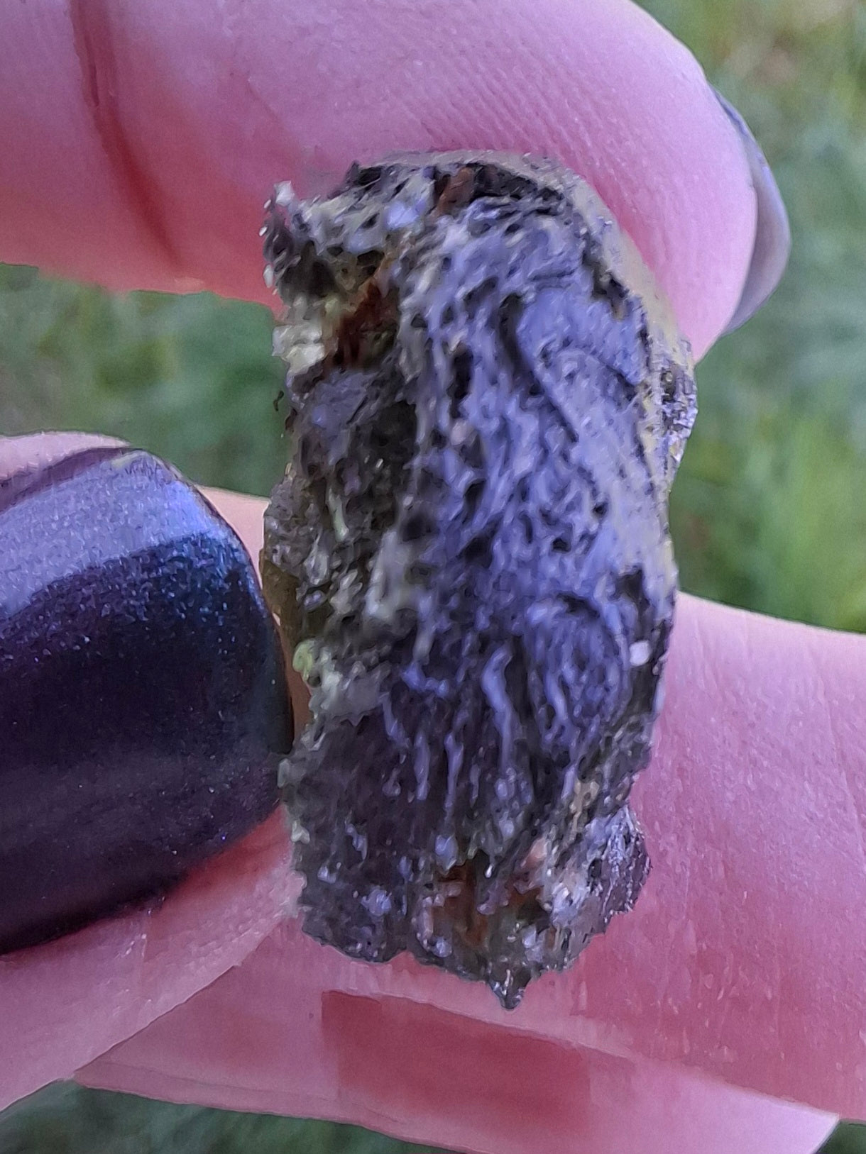 Moldavite Piece, NESMEN, 5.46g, Tektite (Ref: 1373)