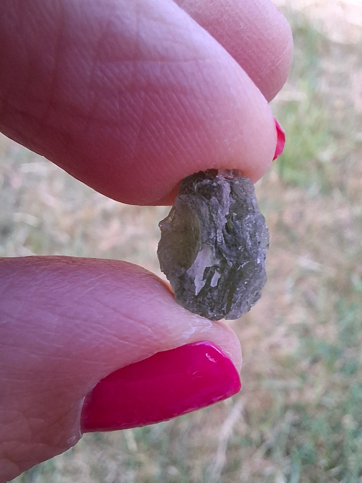 Moldavite Piece, SNOWFLAKE, FROSTED, BRUSNA, Tektite (Ref: 1492)