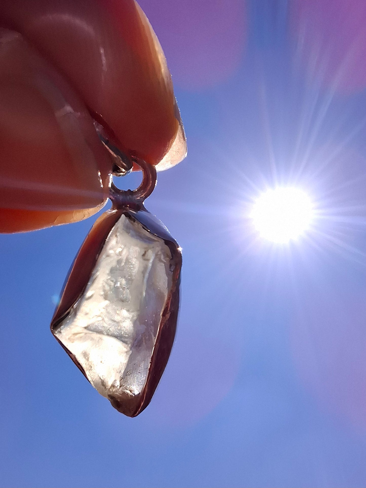 Libyan Desert Glass Pendant, 925 Silver, Tektite (Ref: LP97)