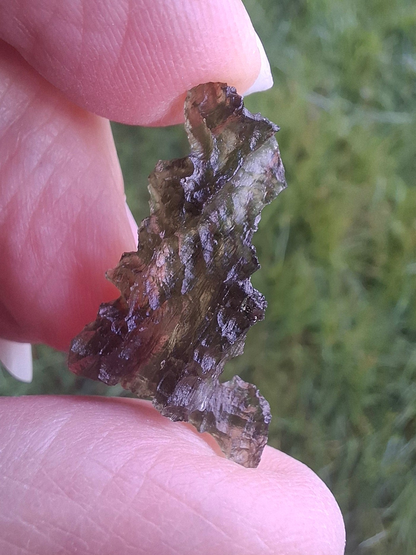 Moldavite Piece, JEZKOVNA BESEDNICE, 1.61g, Tektite (Ref: 1274)