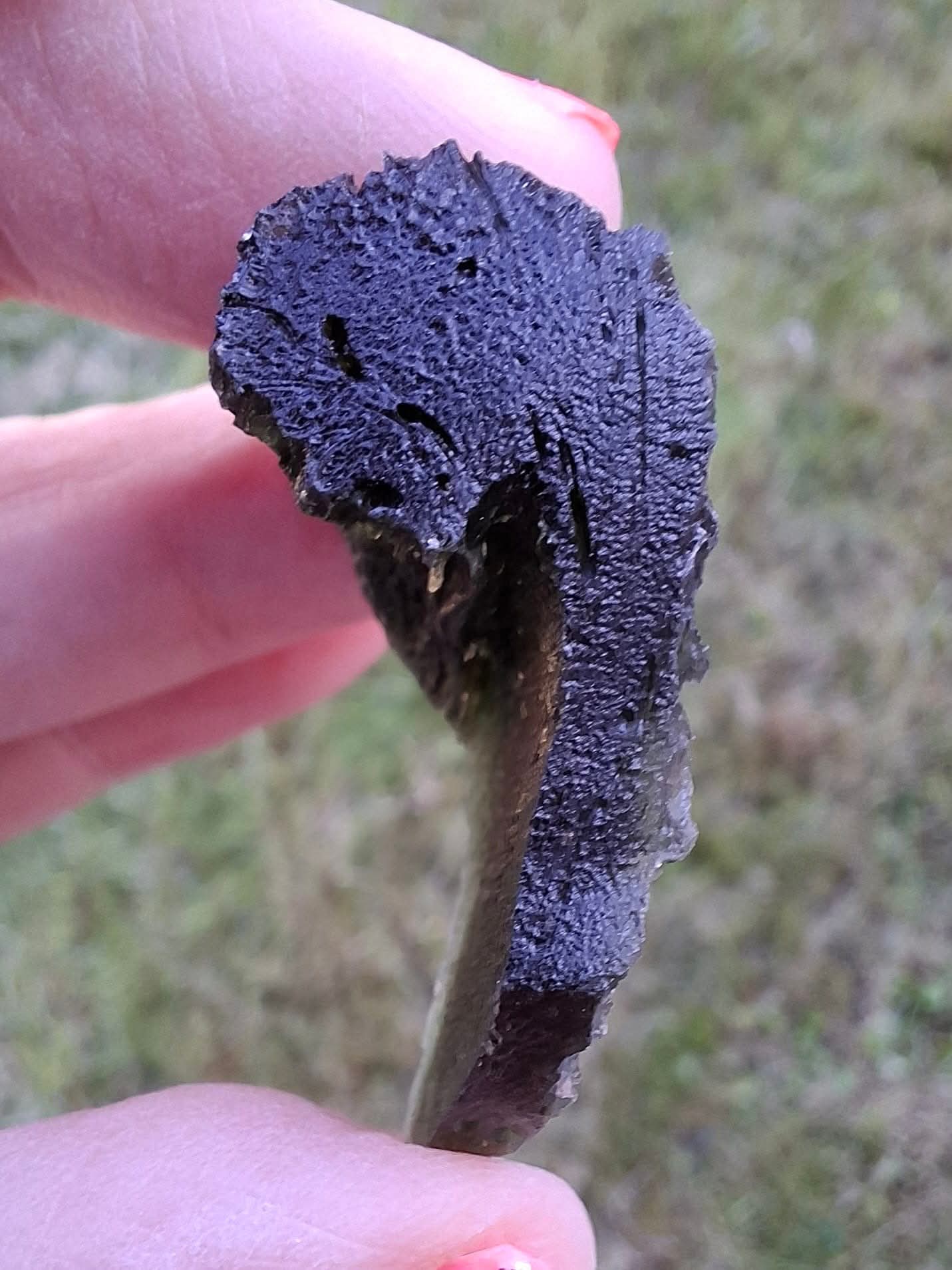 Moldavite Piece, SLAVCE, 13.52g, Tektite (Ref: 1178)