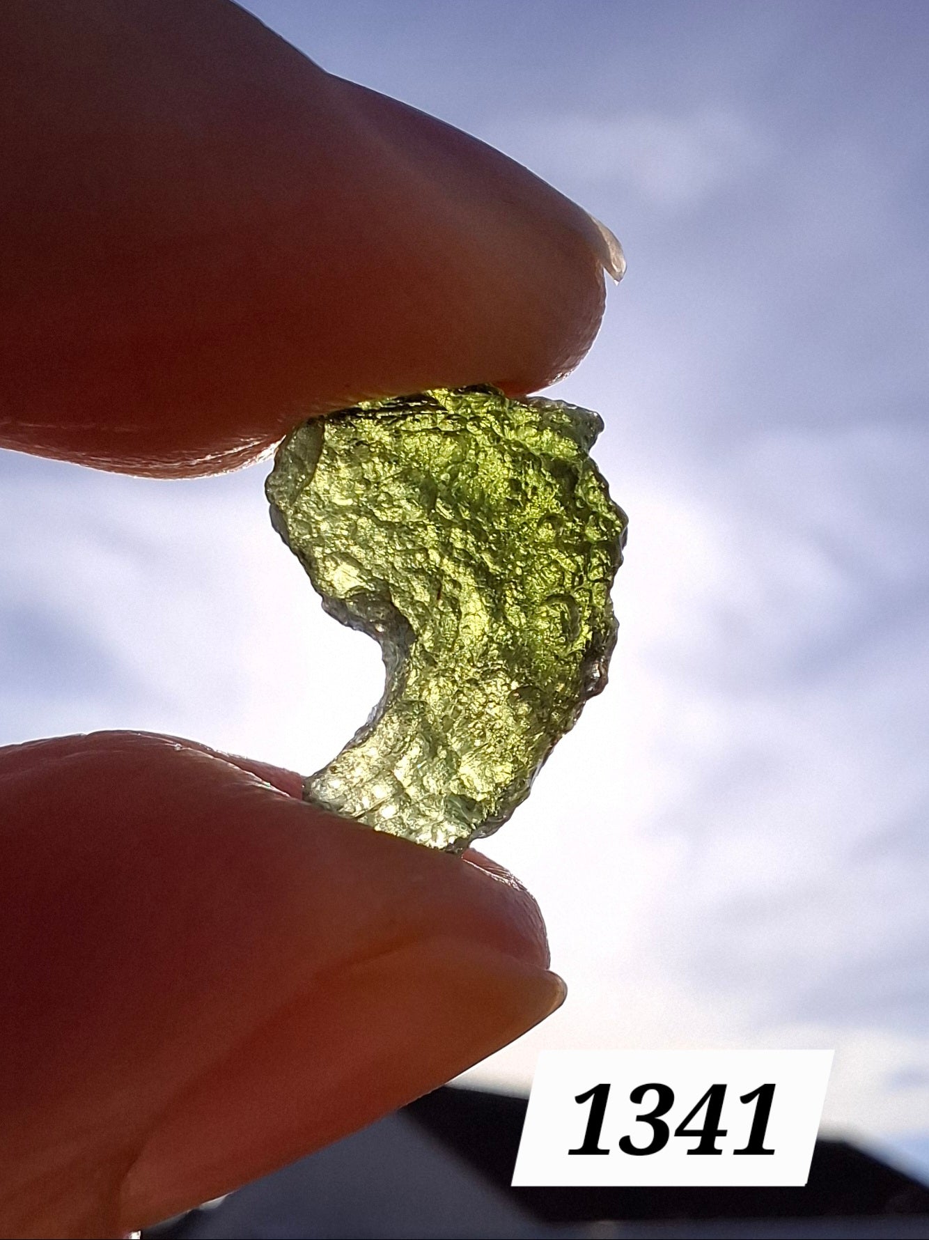 Moldavite Piece, 1.24g, Tektite (Ref: 1341)
