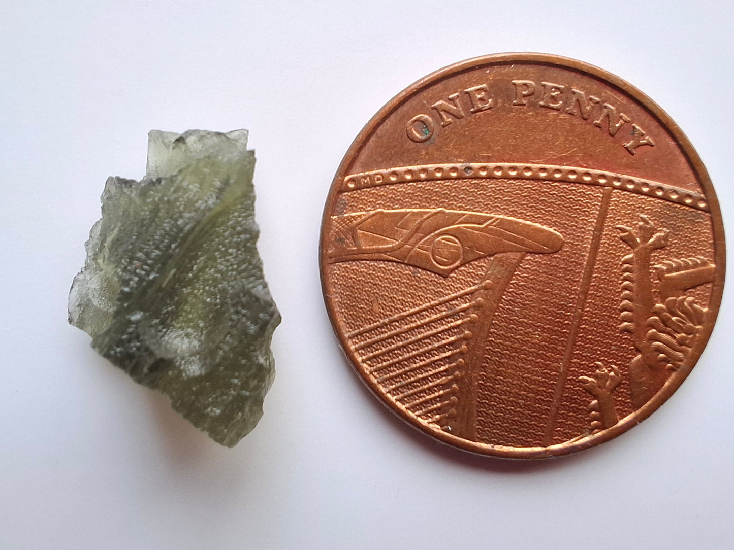 Moldavite Piece, 0.90g, Tektite (Ref: 1412)