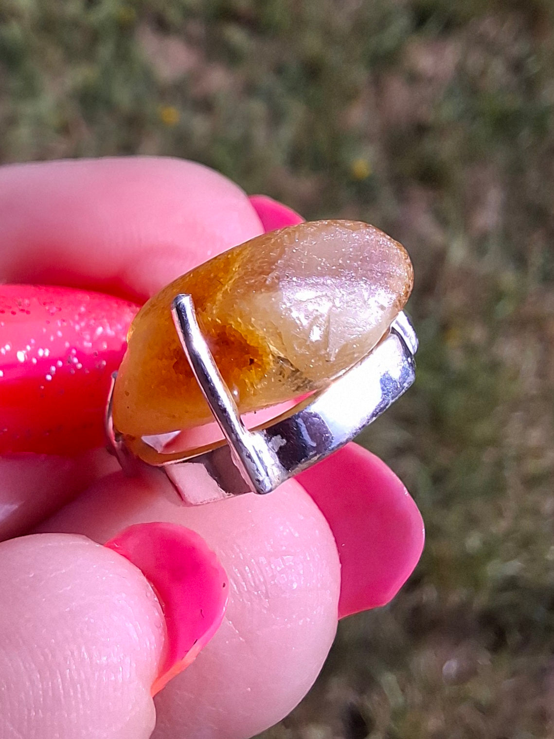 Baltic Amber Pendant, 925 Silver, Fossil (Ref: AP5)