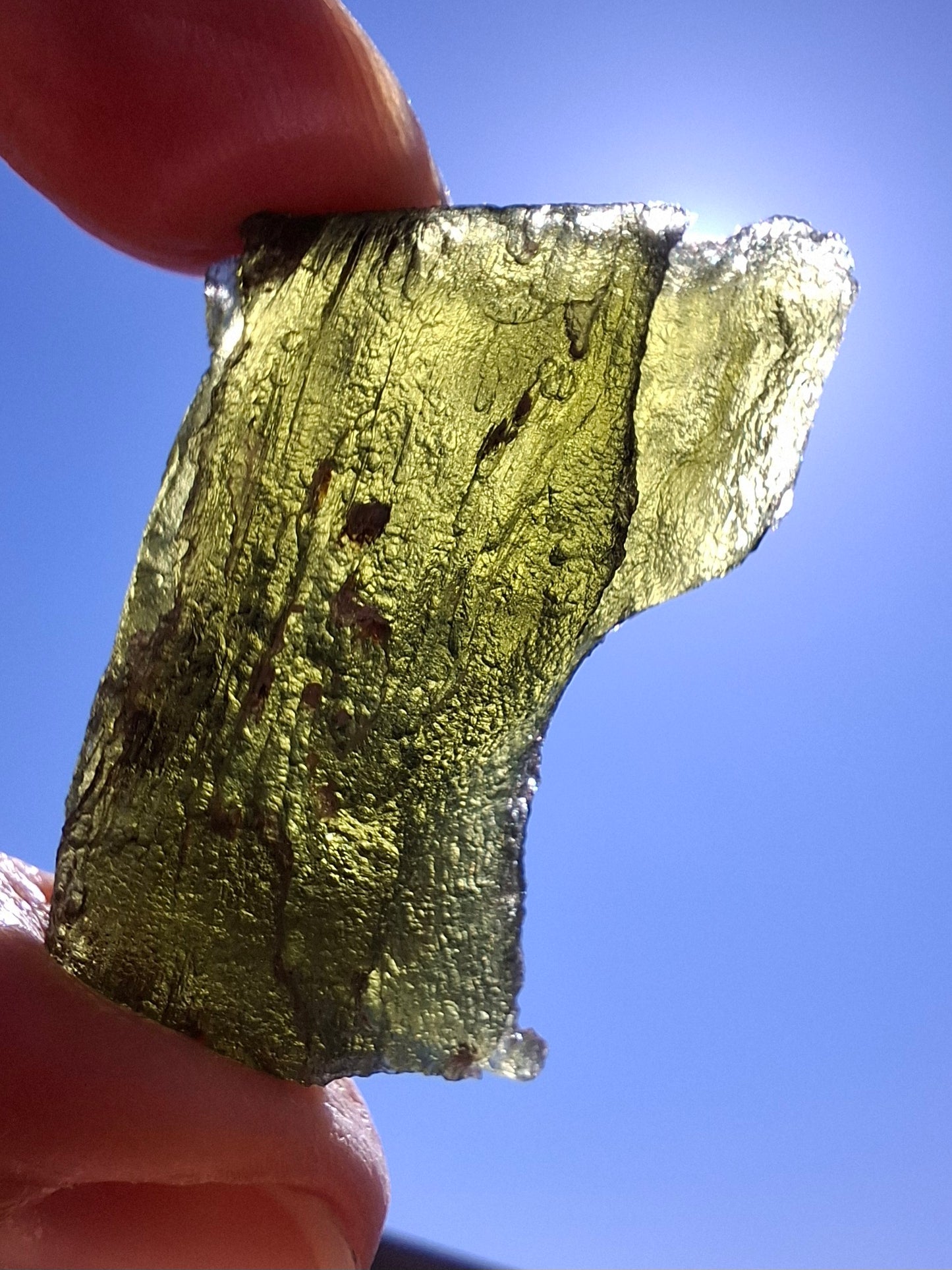 Moldavite Piece, JAKULE, 12.00g, Tektite (Ref: 1175)