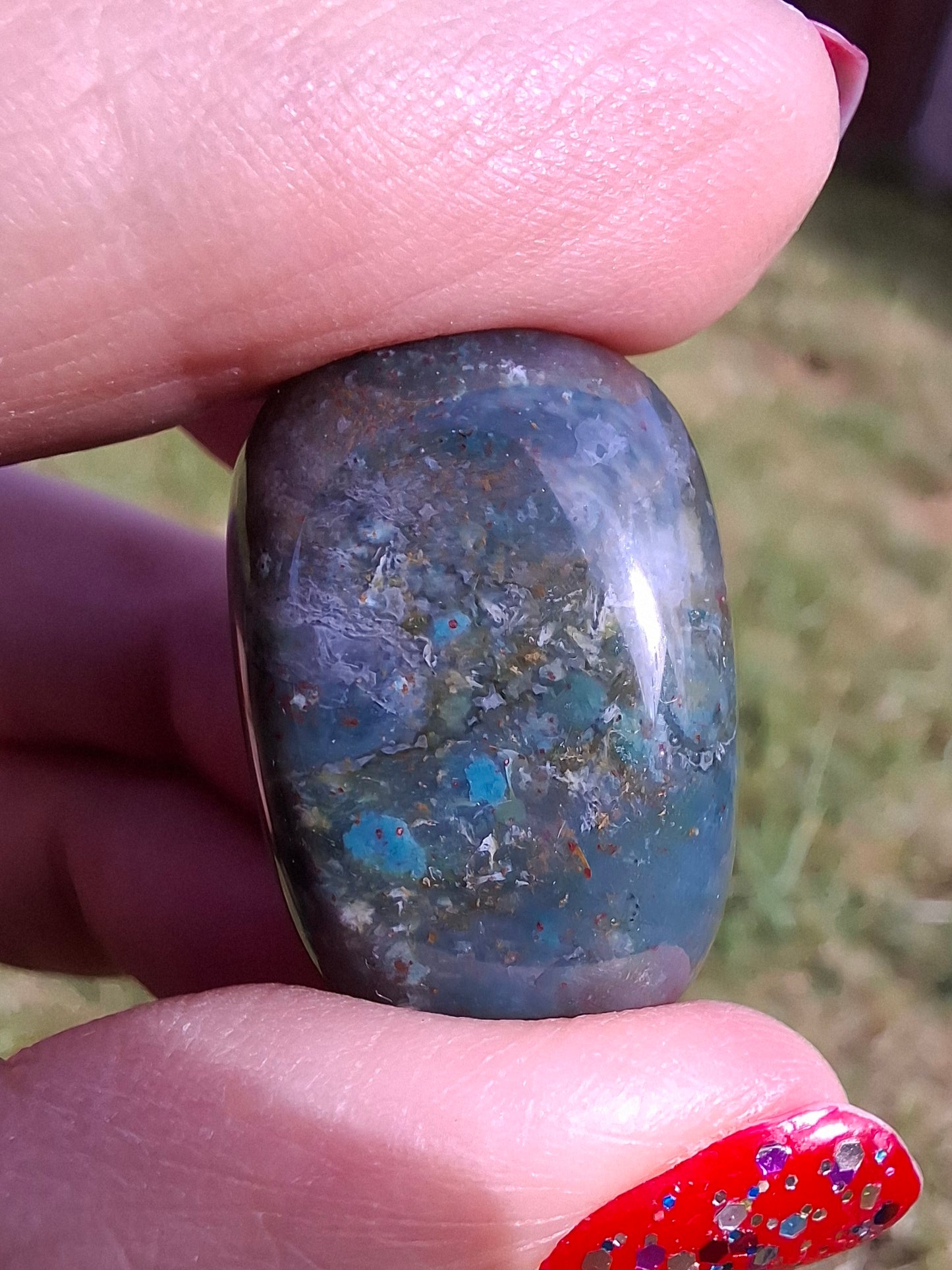Ocean Jasper, Tumble Stone, Crystal (Ref: T202)