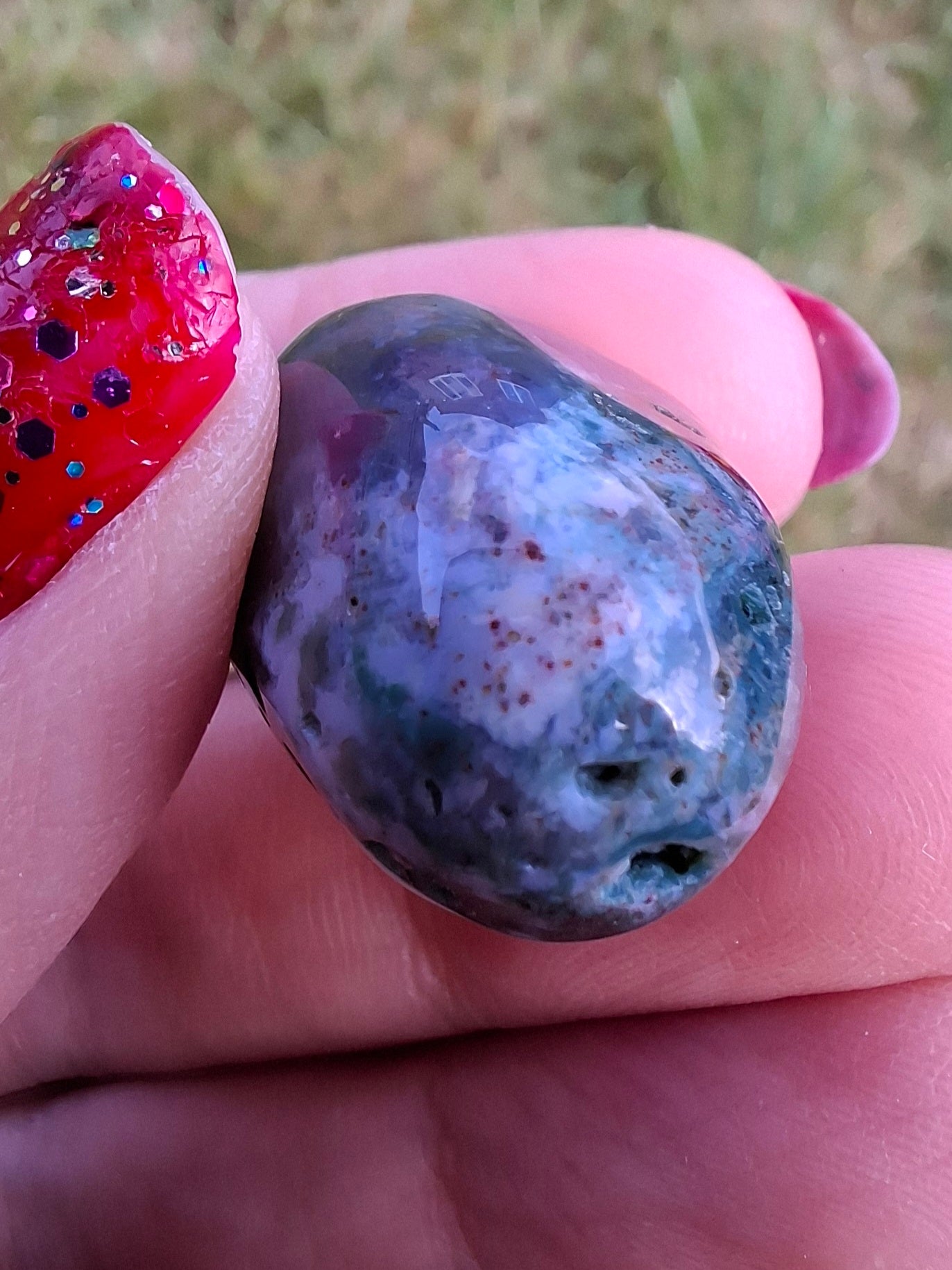 Ocean Jasper, Tumble Stone, Crystal (Ref: T200)