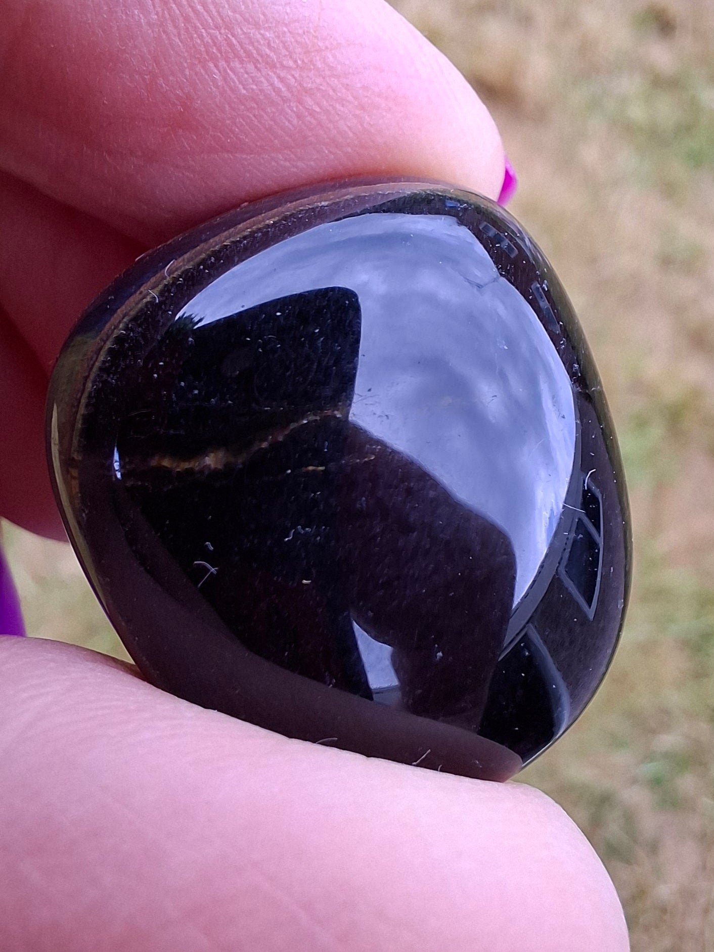 Blue Tigers Eye, Tumble Stone, Crystal (Ref: T24)