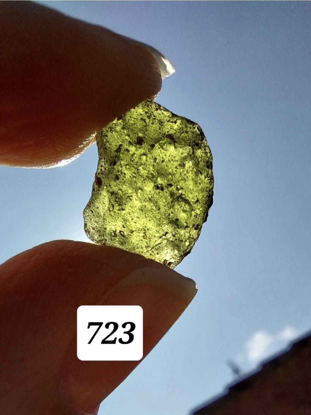 Moldavite Piece, 1.14g, Tektite (Ref: 723)