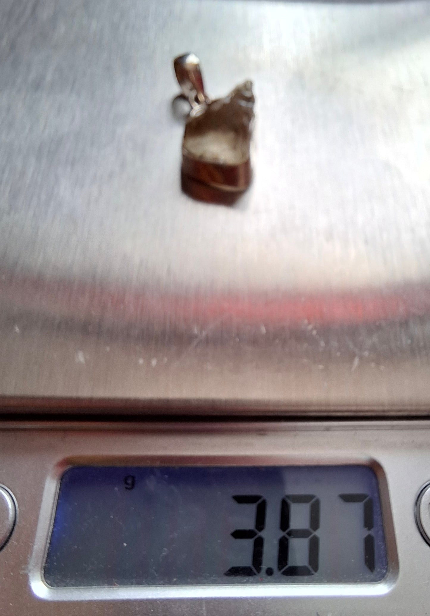 Libyan Desert Glass Pendant, 925 Silver, Tektite (Ref: LP113)