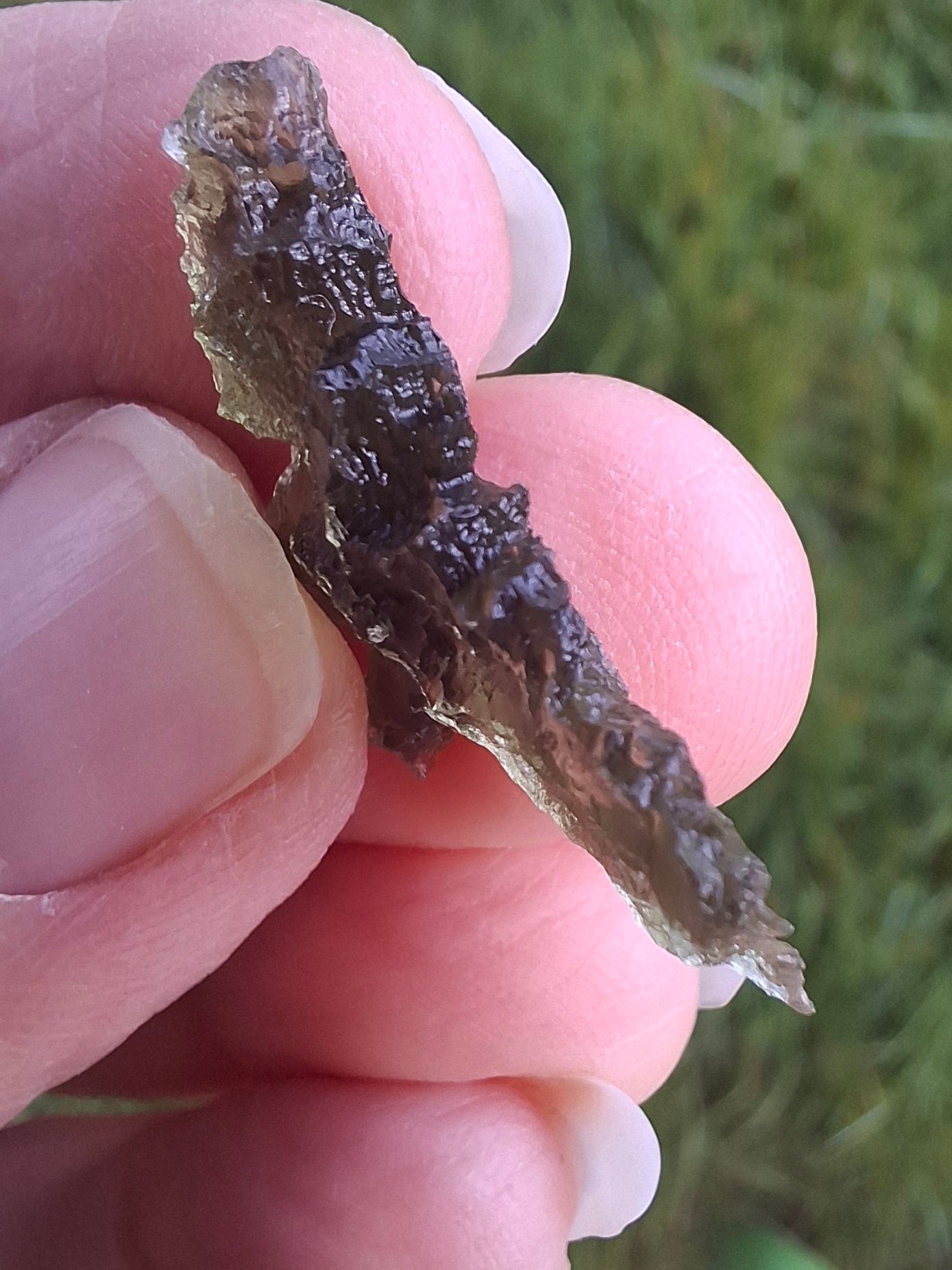 Moldavite Piece, JEZKOVNA BESEDNICE, 1.62g, Tektite (Ref: 1276)