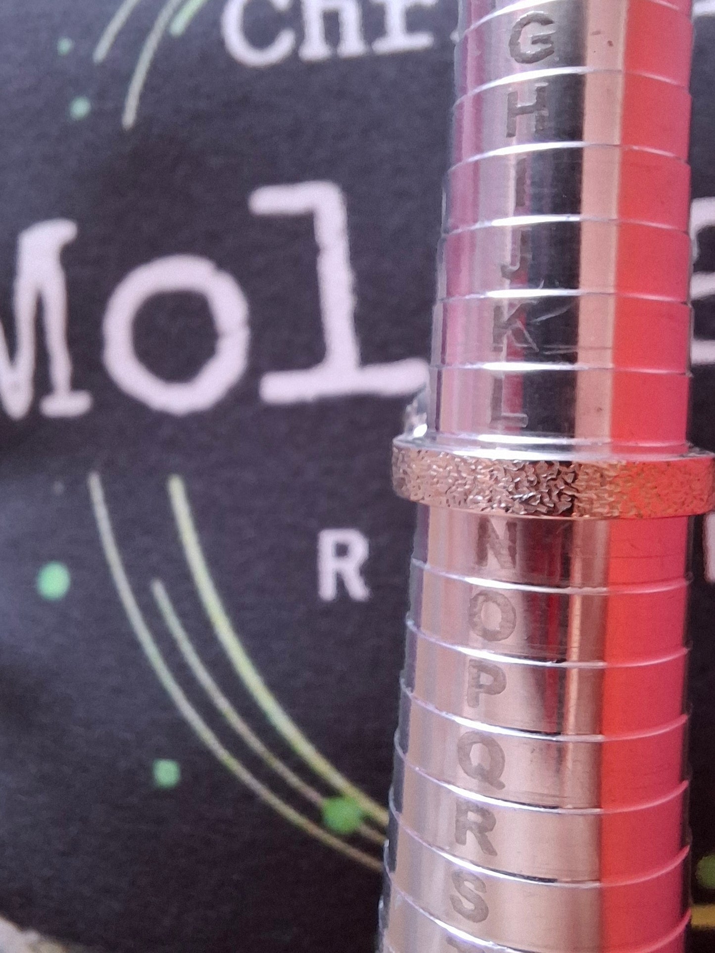 Moldavite Ring, size M, 925 Silver, Tektite (Ref: R307)