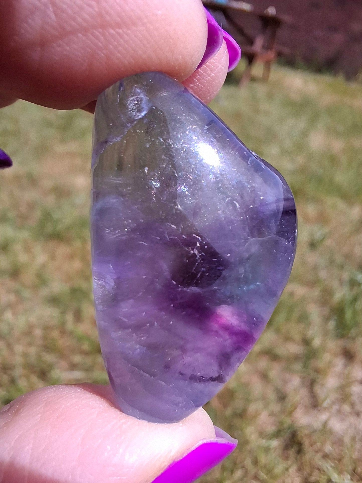 Fluorite, Tumble Stone, Crystal (Ref :T46)