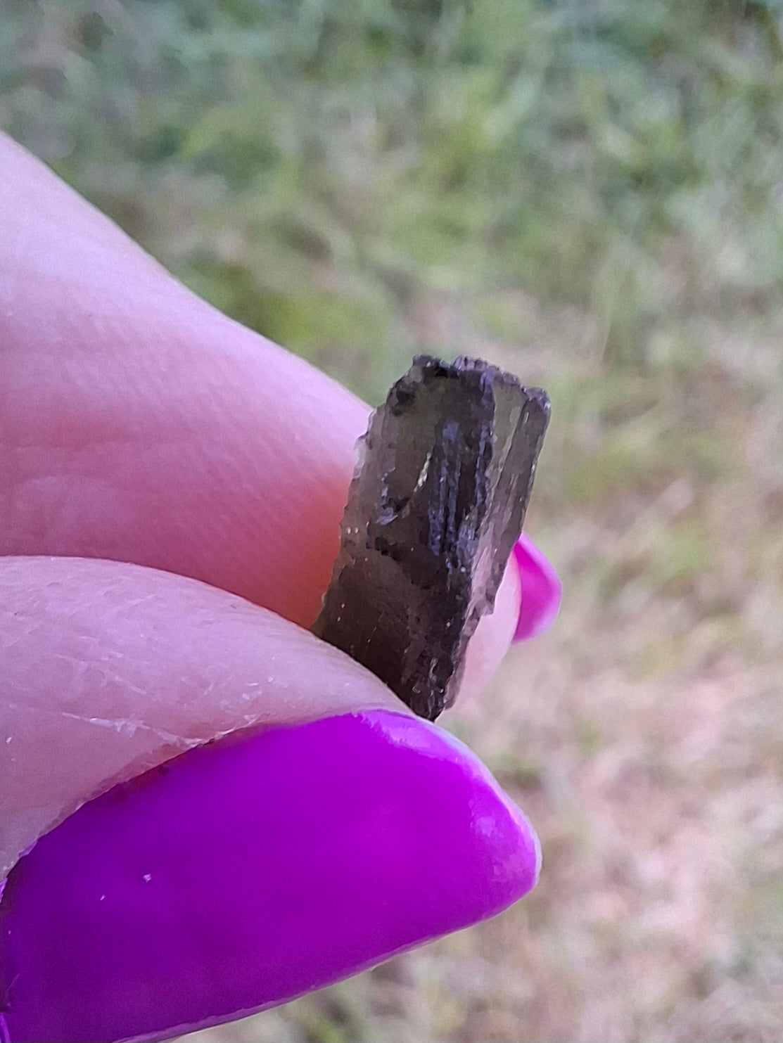 Moldavite Piece, 0.49g, Tektite (Ref: 1452)