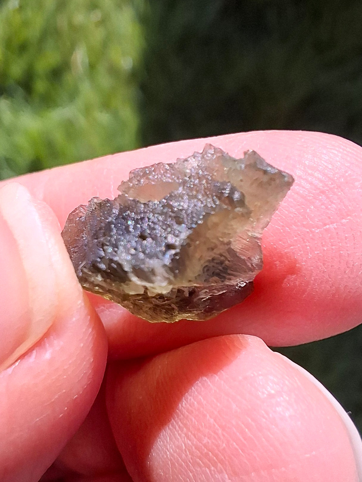 DRILLED, Moldavite Piece, 1.13g, Tektite (Ref: D7)