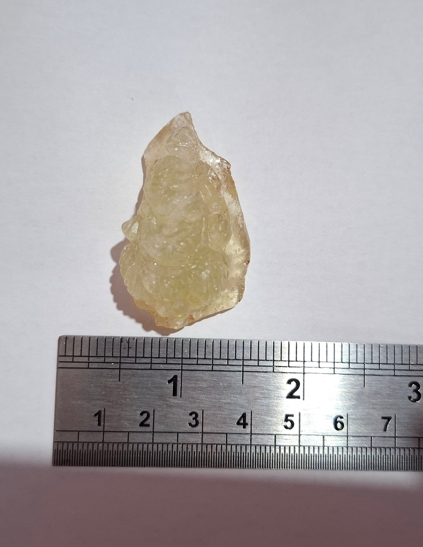 Libyan Desert Glass GANESHA carving, 18.39g, Tektite (Ref: Ganesha3)