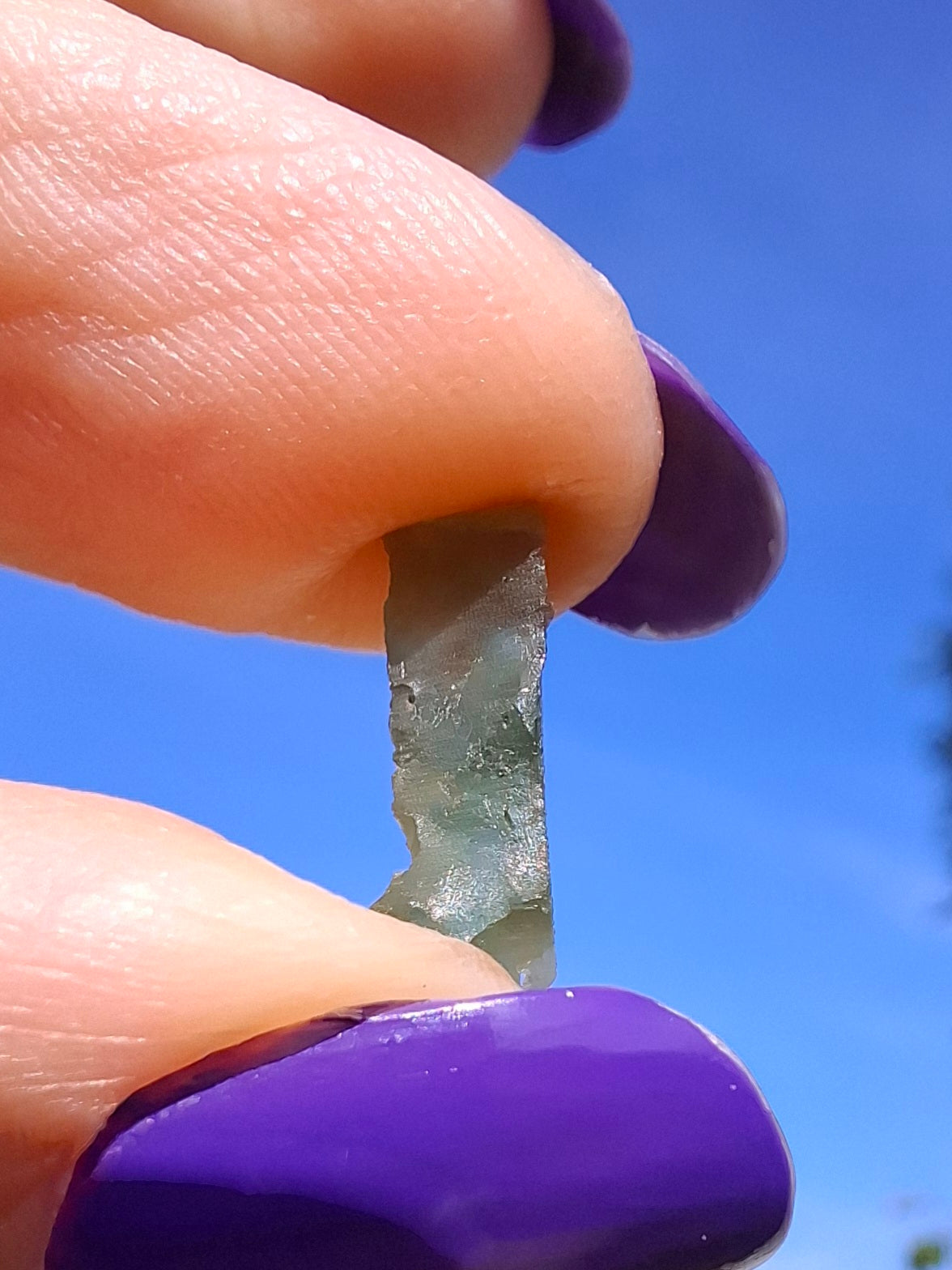 Moldavite Piece, 0.40g, Tektite (Ref: 1487)