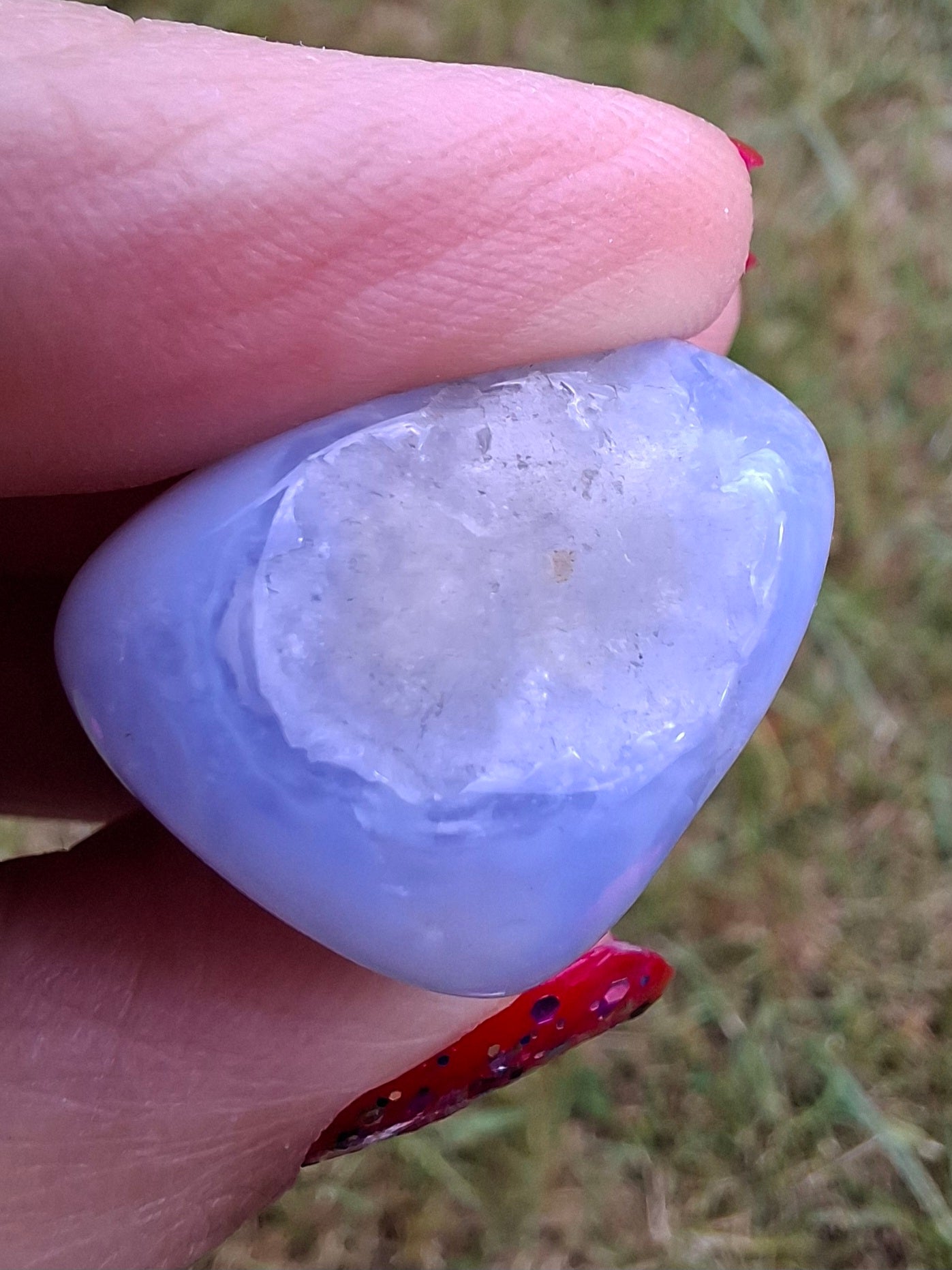 Blue Lace Agate, Tumble Stone, Crystal (Ref: T139)
