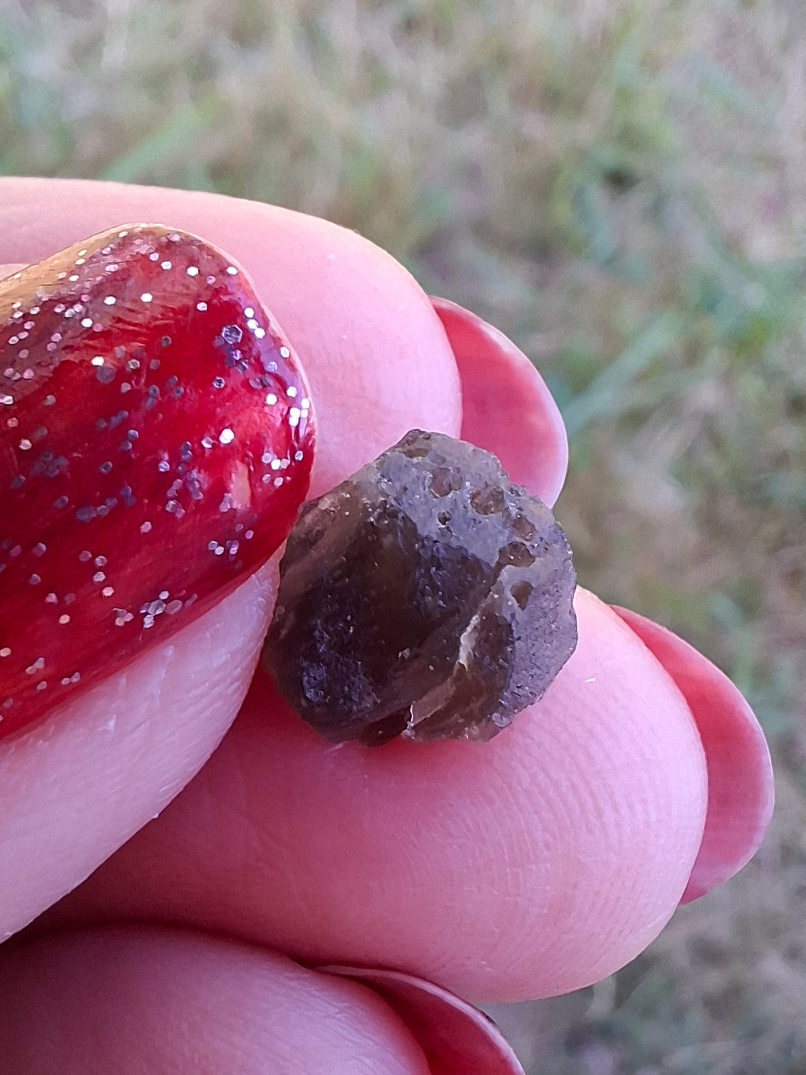 Moldavite Piece, 0.59g, Tektite (Ref: 1472)