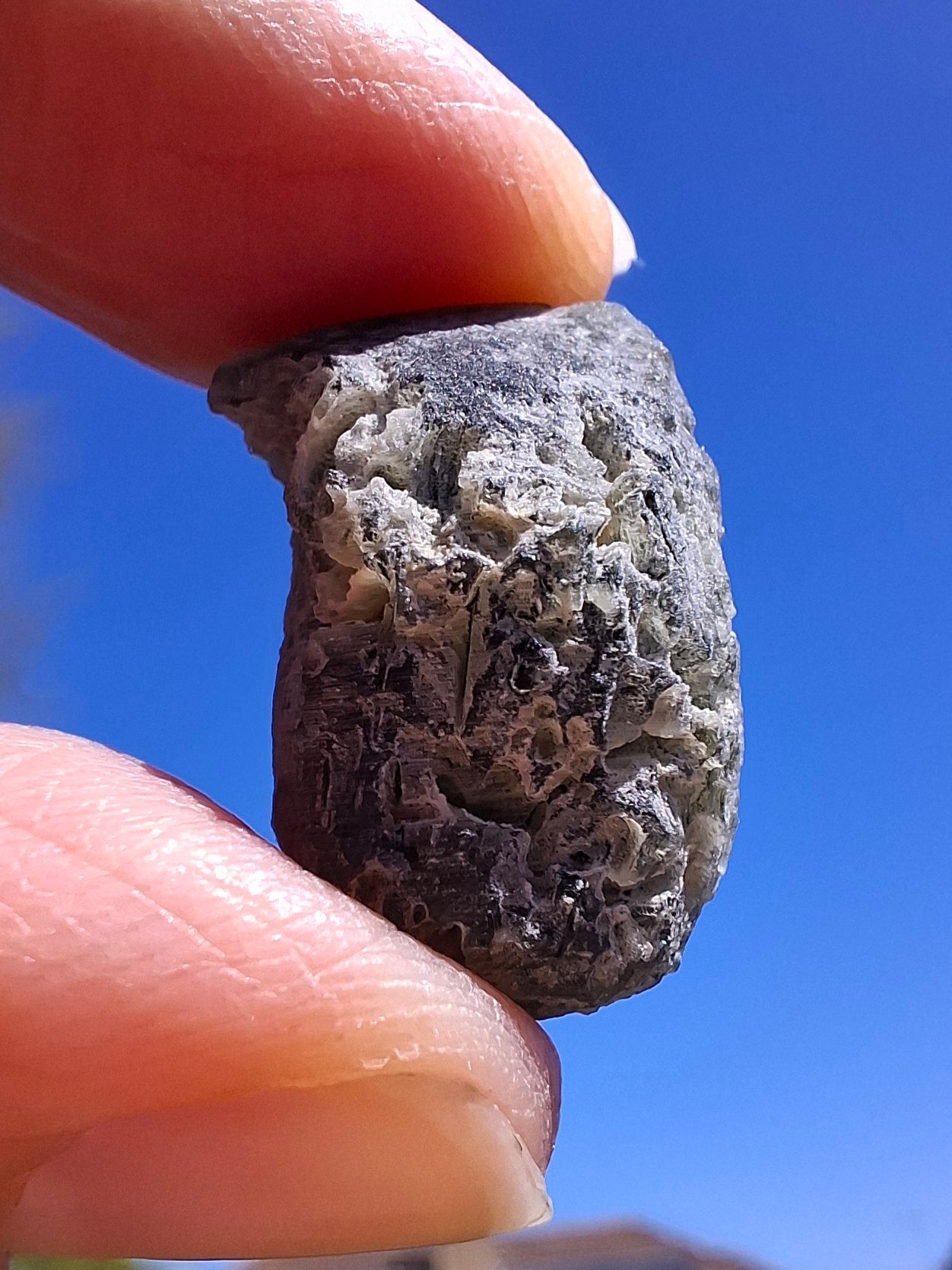 Moldavite Piece, SNOWFLAKE, FROSTED, BARTOCHOV, 4.30g, Tektite (Ref: 1363)