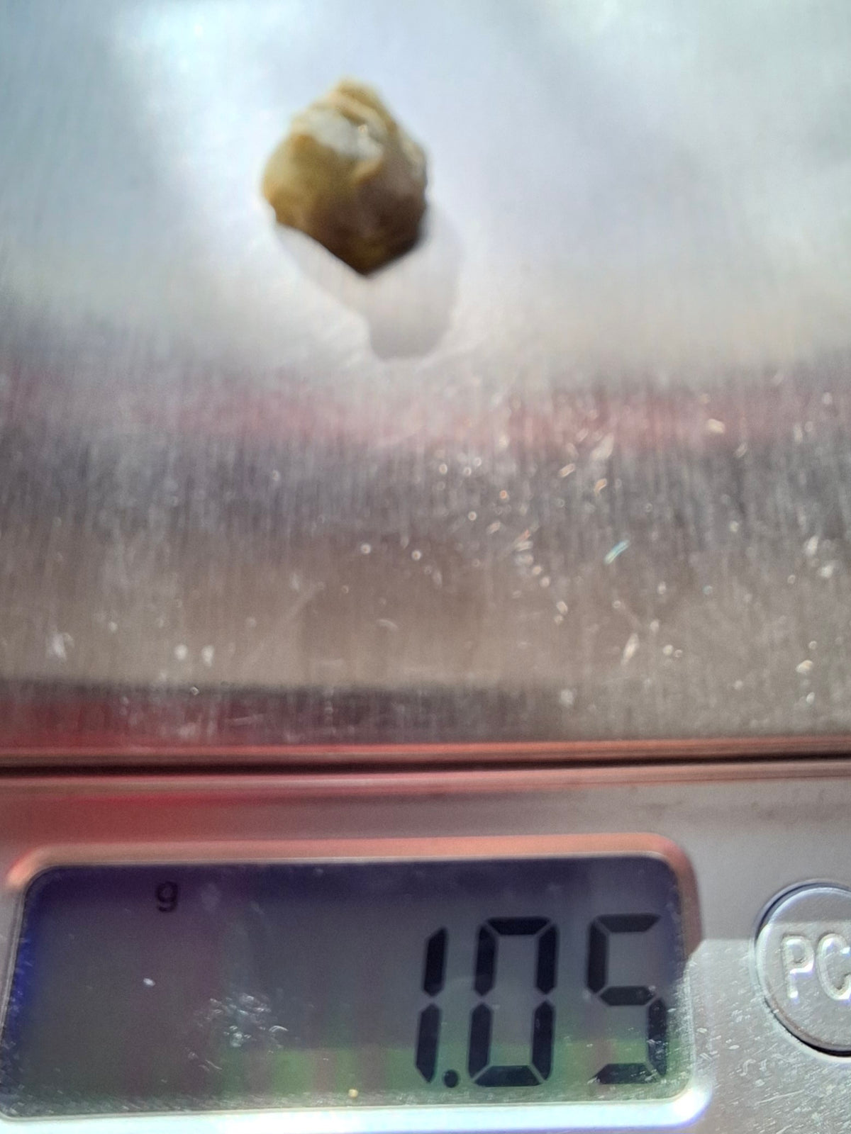 Moldavite Piece, SNOWFLAKE, FROSTED, BRUSNA, 1.05g, Tektite (Ref: 1501)