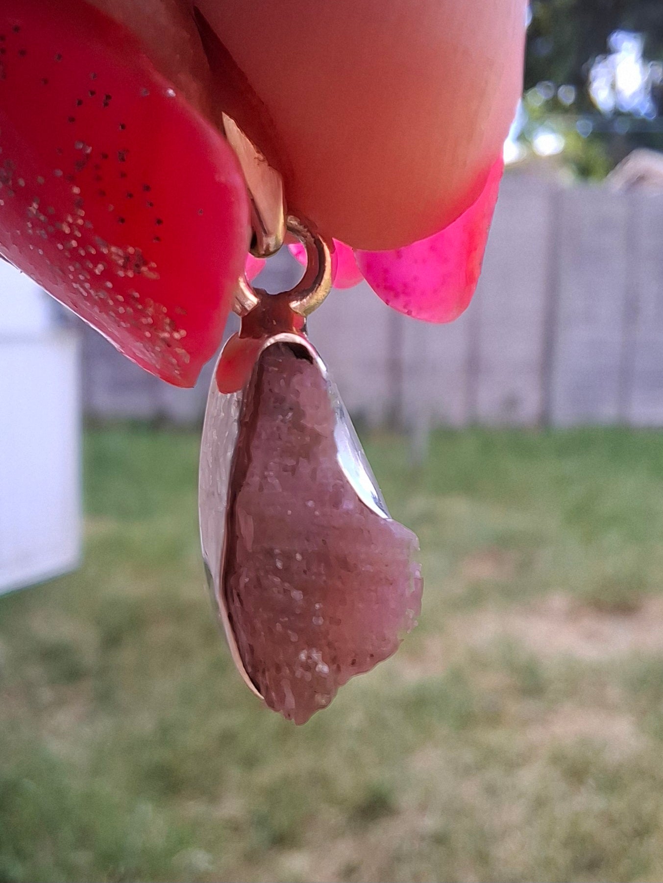 Pink Tourmaline Pendant, 925 Silver, Crystal (Ref: PT95)