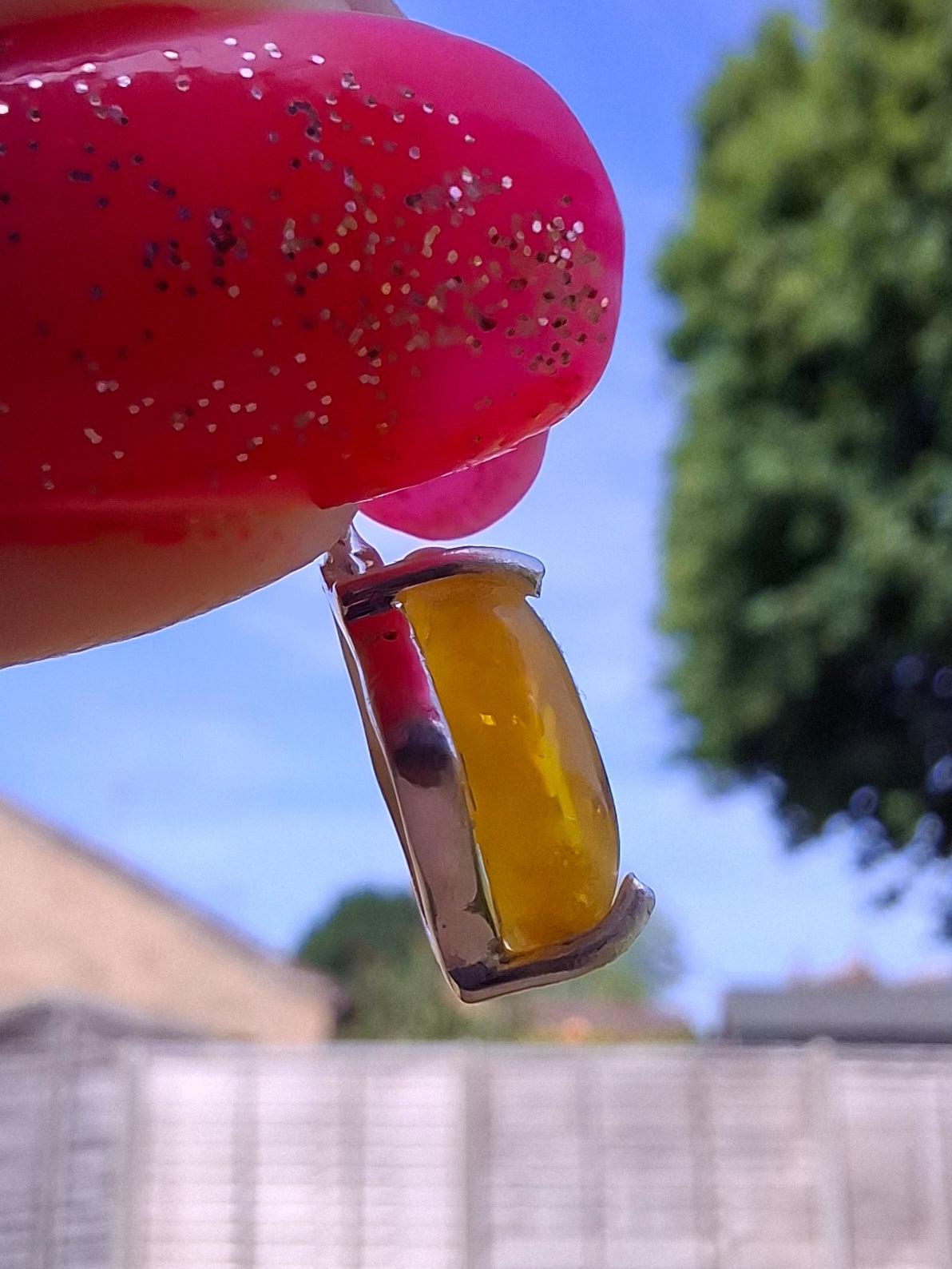 Baltic Amber Pendant, 925 Silver, Fossil (Ref: AP20)