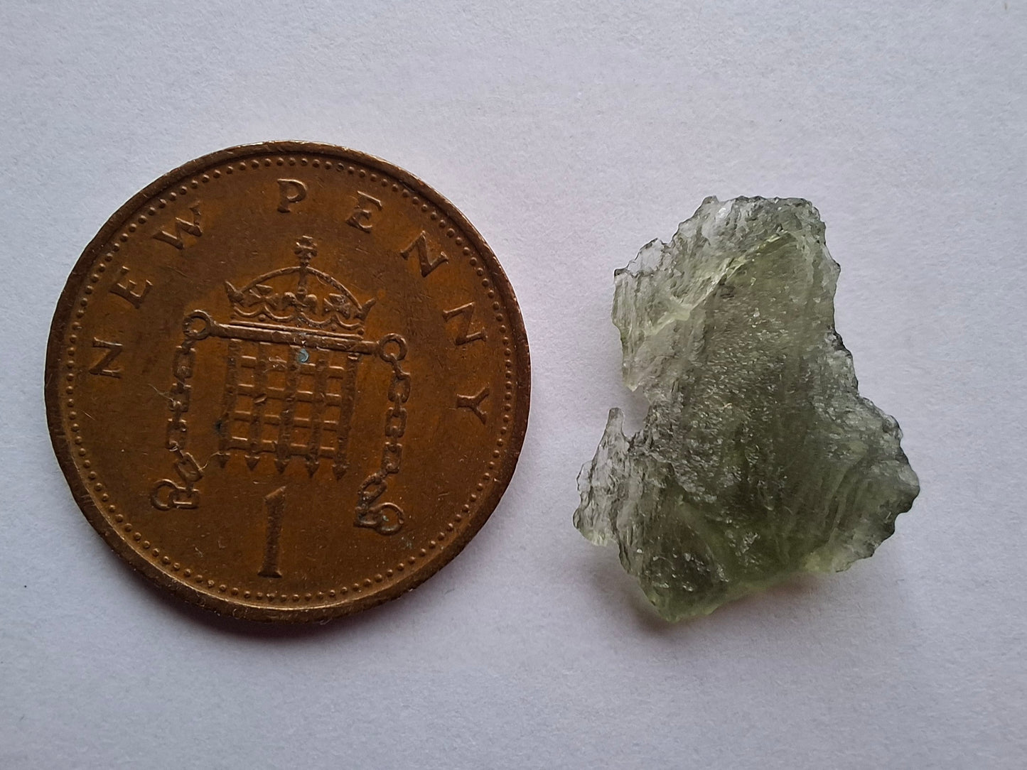 Moldavite Piece, 0.80g, Tektite (Ref: 1397)