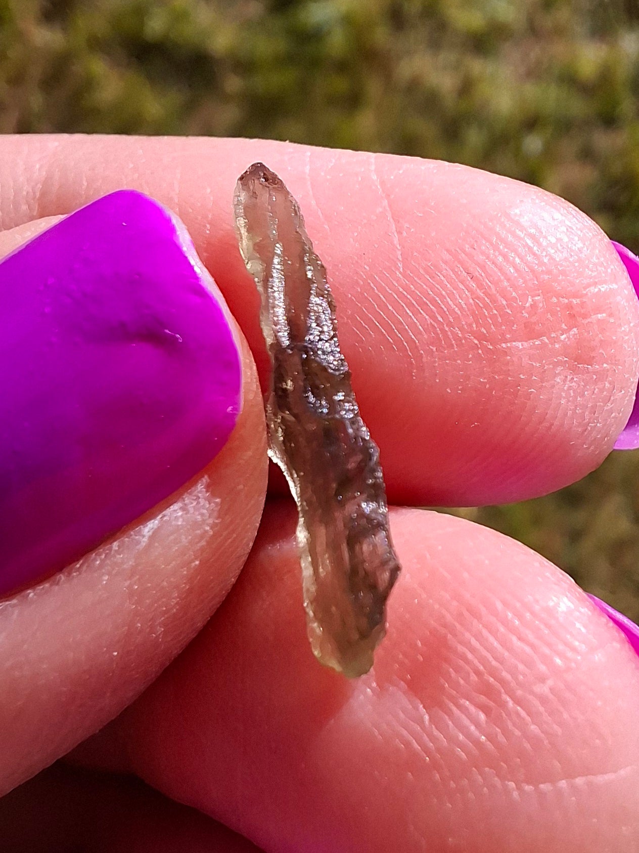 Moldavite small Piece, 0.27g, Tektite (Ref: 1433)