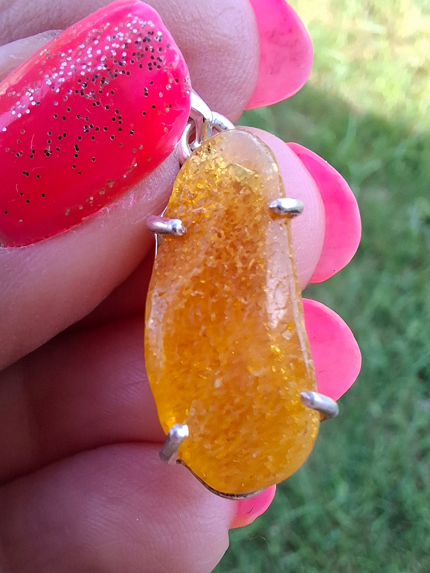 Baltic Amber Pendant, 925 Silver, Fossil (Ref: AP6)