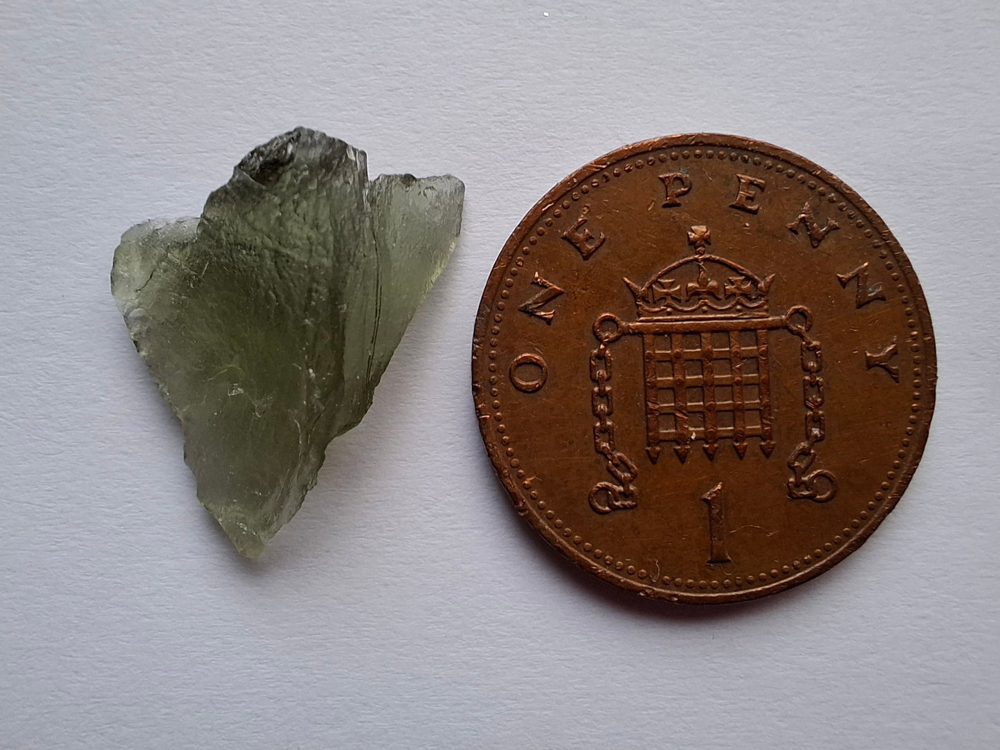 Moldavite Piece, 0.87g, Tektite (Ref: 1477)