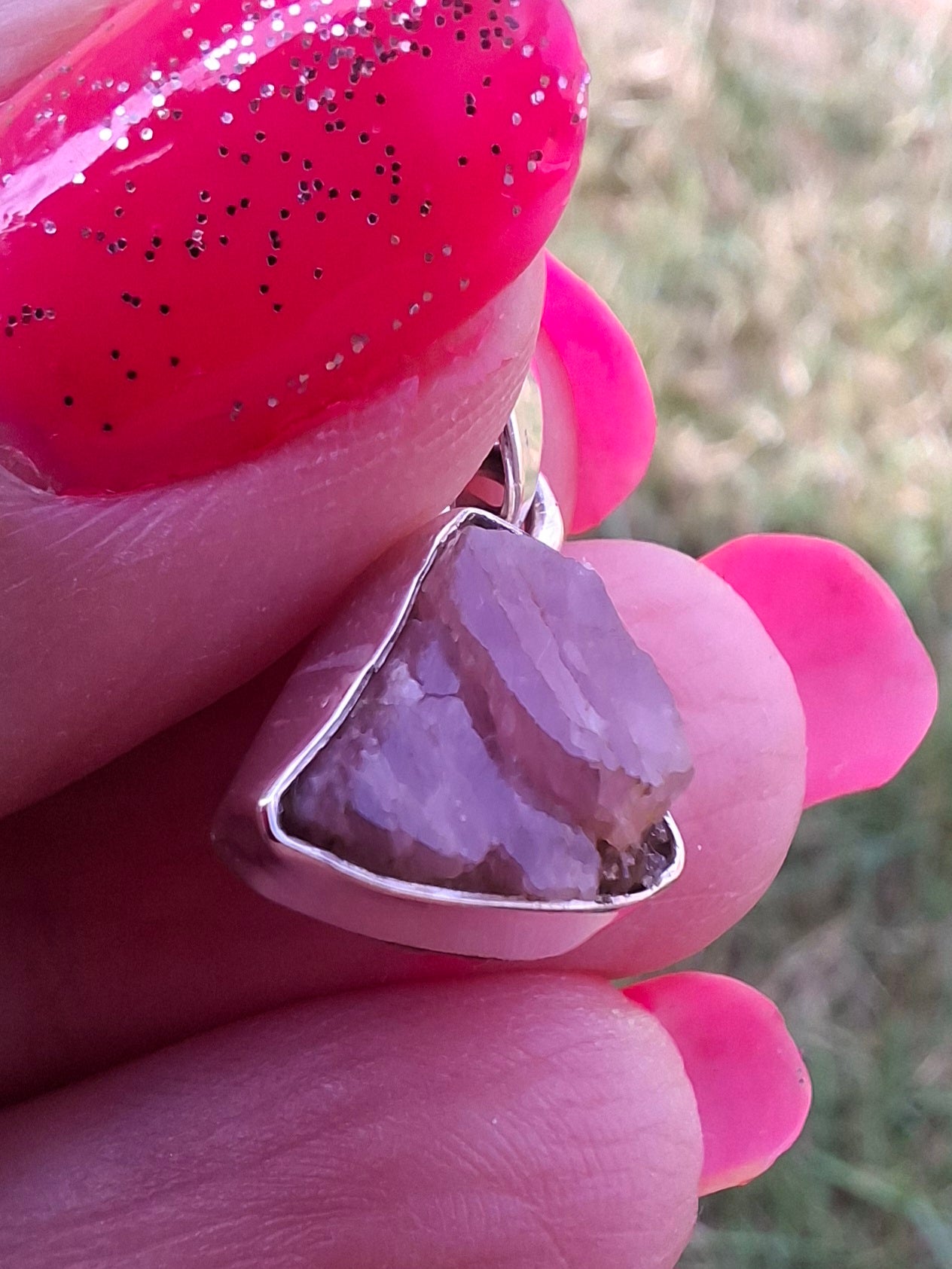 Pink Tourmaline Pendant, 925 Silver, Crystal (Ref: PT74)